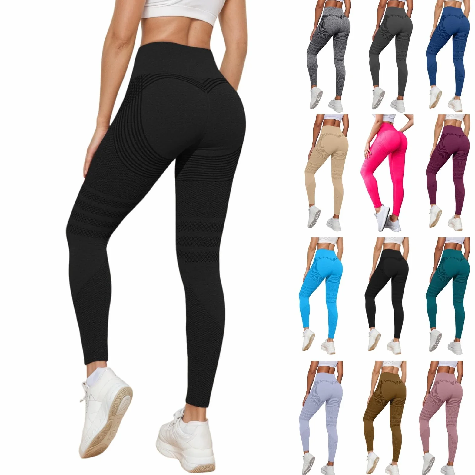 Cellumove Legginsy 3D, kompresyjne legginsy antycellulitowe, damskie legginsy kompresyjne, z obrzękiem ust – bez trudu zdefiniuj swoją sylwetkę na nowo z wysokim stanem