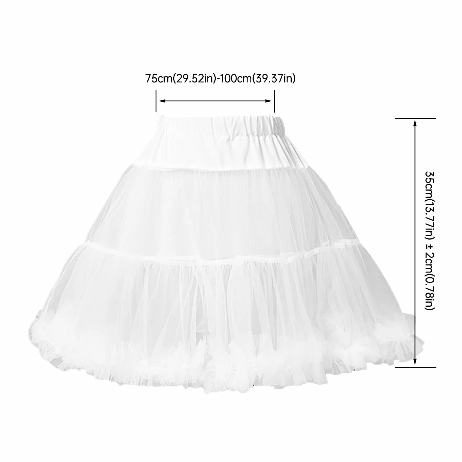 Spódnica tutu damska w stylu lat 80., krótka, klasyczna, mini spódniczka, elastyczna, wysoka talia, halka, retro, jednokolorowa, odświętna spódnica na karnawał, na wesele, imprezę, do tańca