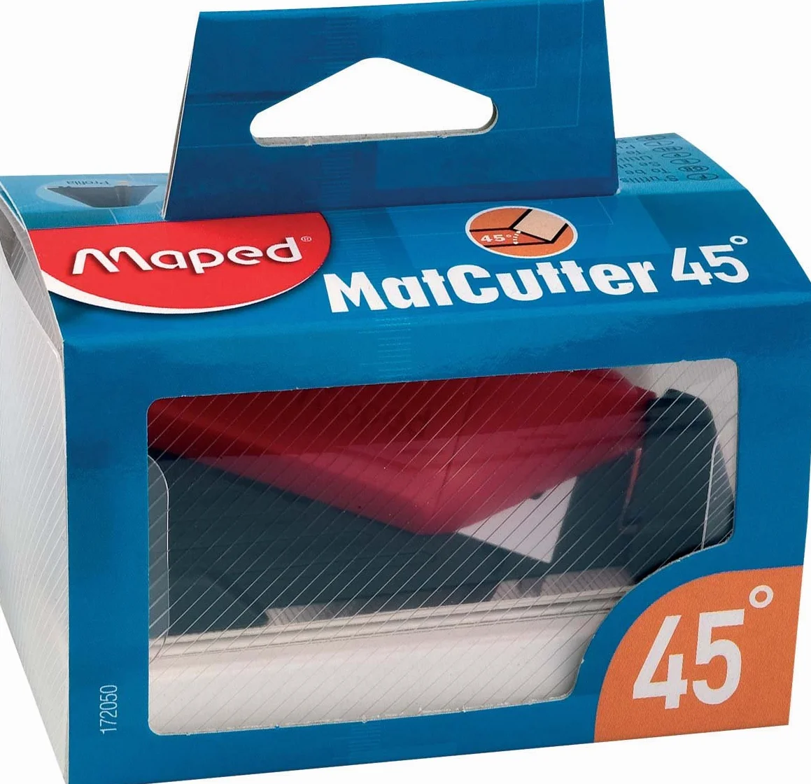 Maped M172050 – narzędzie tnące 45° MatCutter, łącznie z 5 ostrzami, czerwony/czarny