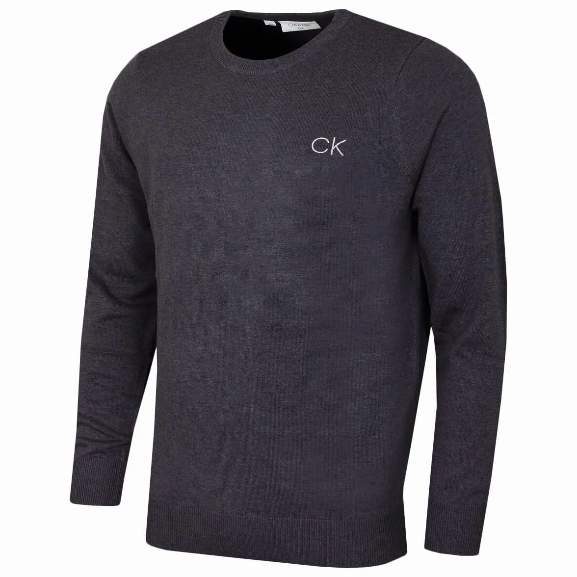 Calvin Klein Meski sweter golfowy z okraglym dekoltem