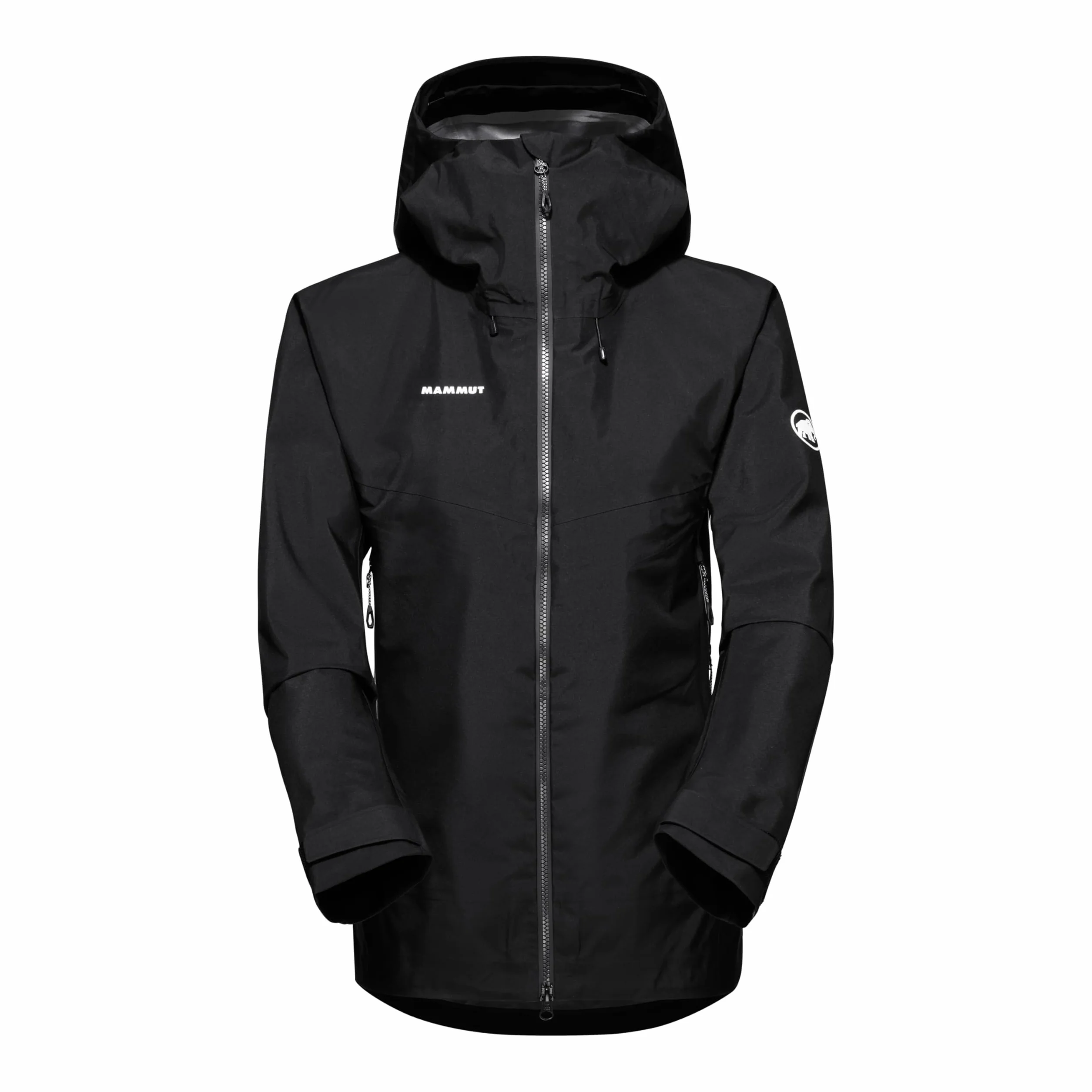 Mammut Crater IV HS Hooded Jacket Women – Damska Kurtka Wodoodporna z Kapturem | Oddychająca i Lekka | Czarna, Rozmiar XL