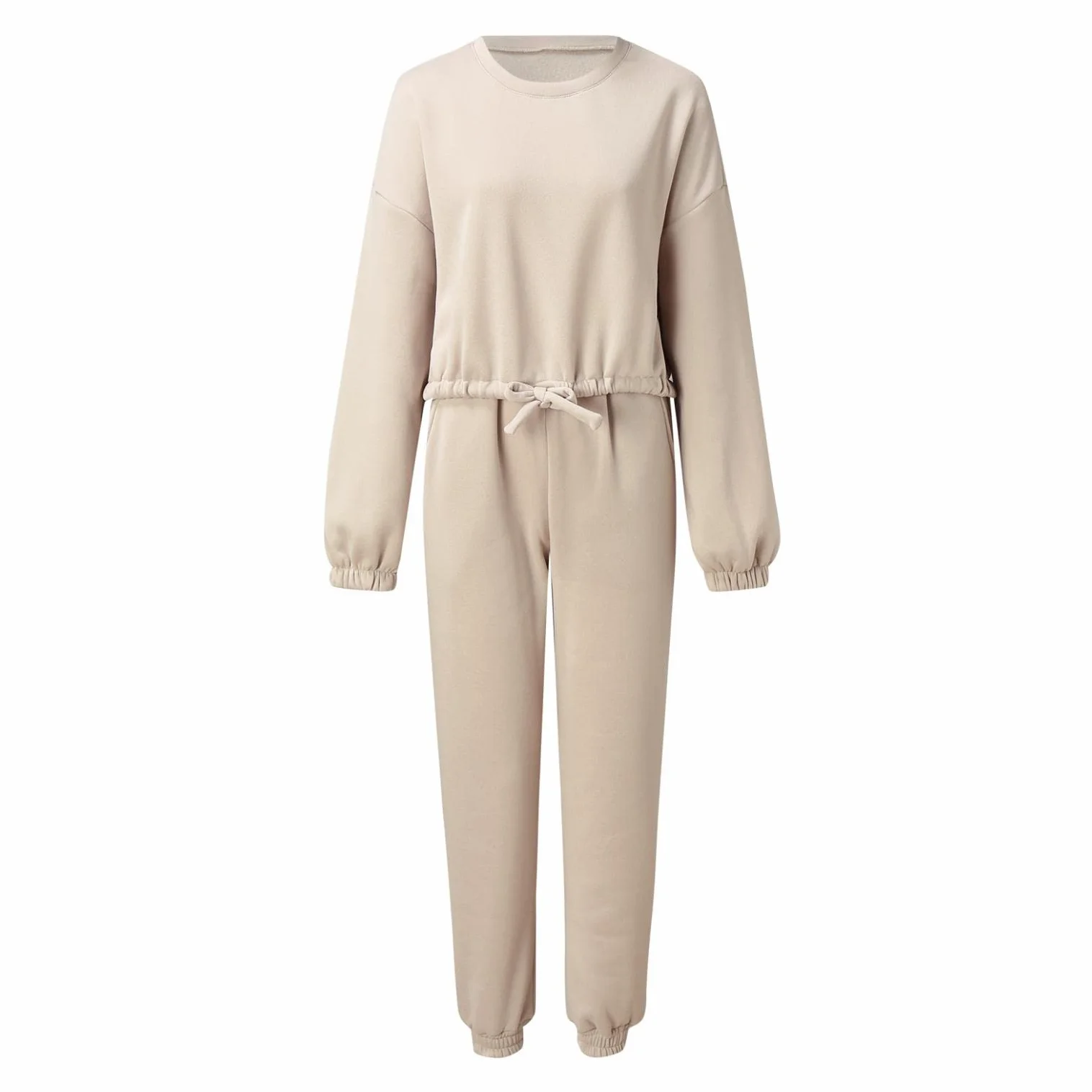 Damski strój do joggingu, 2-częściowy zestaw, dres treningowy, bluza z kapturem, spodnie do biegania, długi rękaw, strój rekreacyjny, ze ściągaczem, luźny, wygodny damski strój sportowy, kanpola
