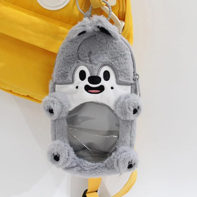Generisch Sk-zoo Ita torba z breloczkiem do kluczy "STAY" 21 x 11 cm przezroczysta torba Stray-Kids Display torba wilk Chan Jiniret Bbokari etui na artykuły piśmiennicze