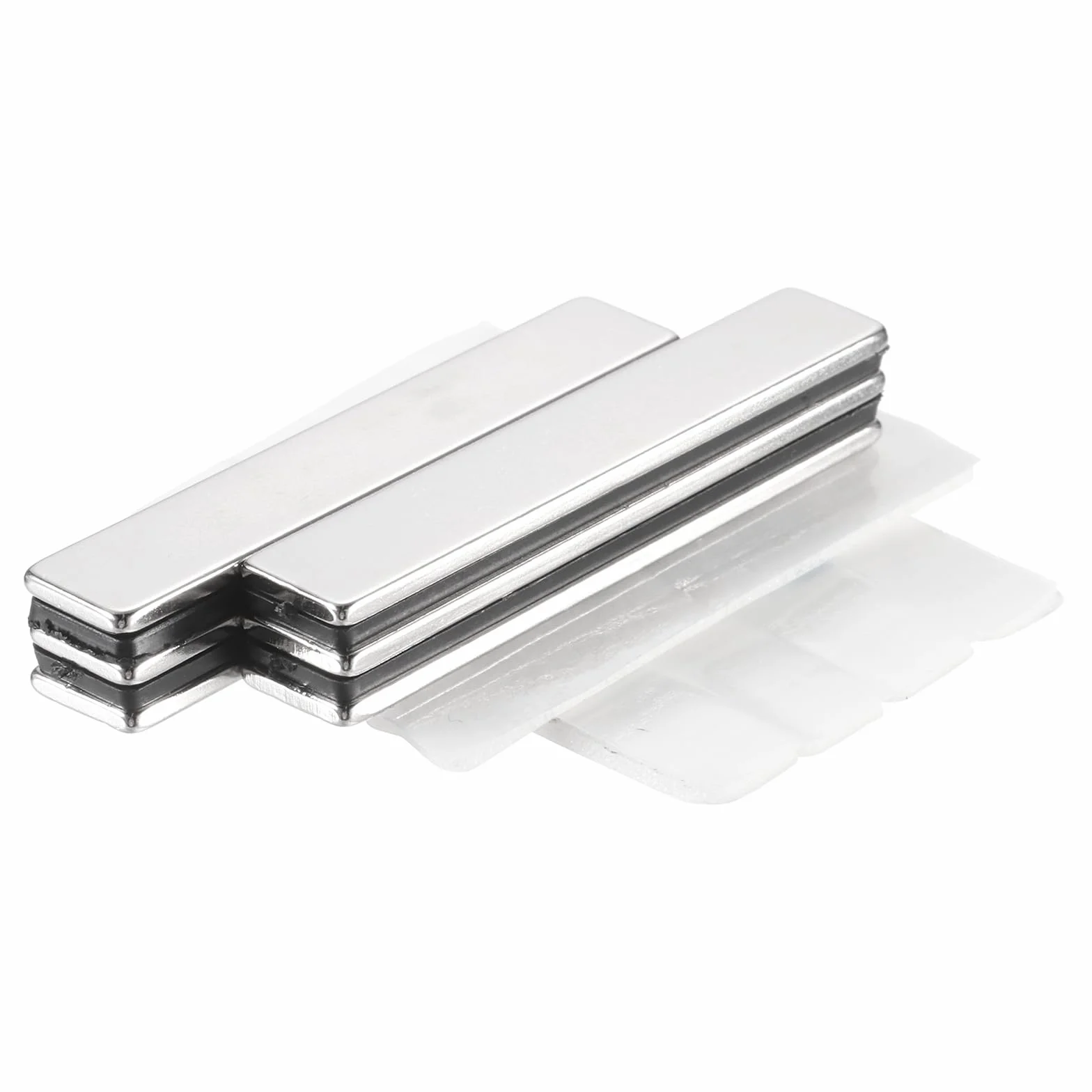 QUARKZMAN 6 sztuk prostokątnych magnesów biurowych bardzo mocne magnesy na tablice magnetyczne dekoracyjne magnesy do domu na lodówkę meble kuchenne rzemiosło mocne mocowanie (50 x 10 x 2 mm)