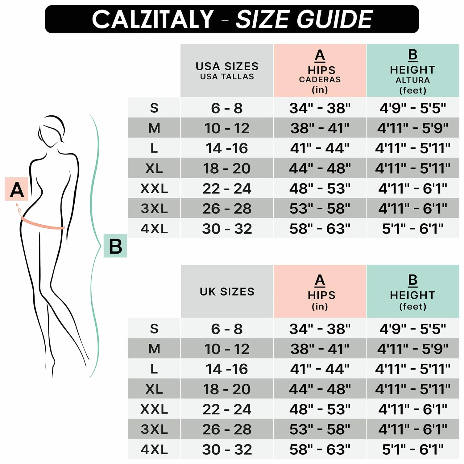 CALZITALY Kompresja Kobiety Calzitaly 2 Pairs Support Medium Compression Tights 8 Mm/Hg | Energizing Sheer Pantyhose | Skin, Black | S, M, L, Xl | 40 Den | Made in Italy (2 w zestawie)