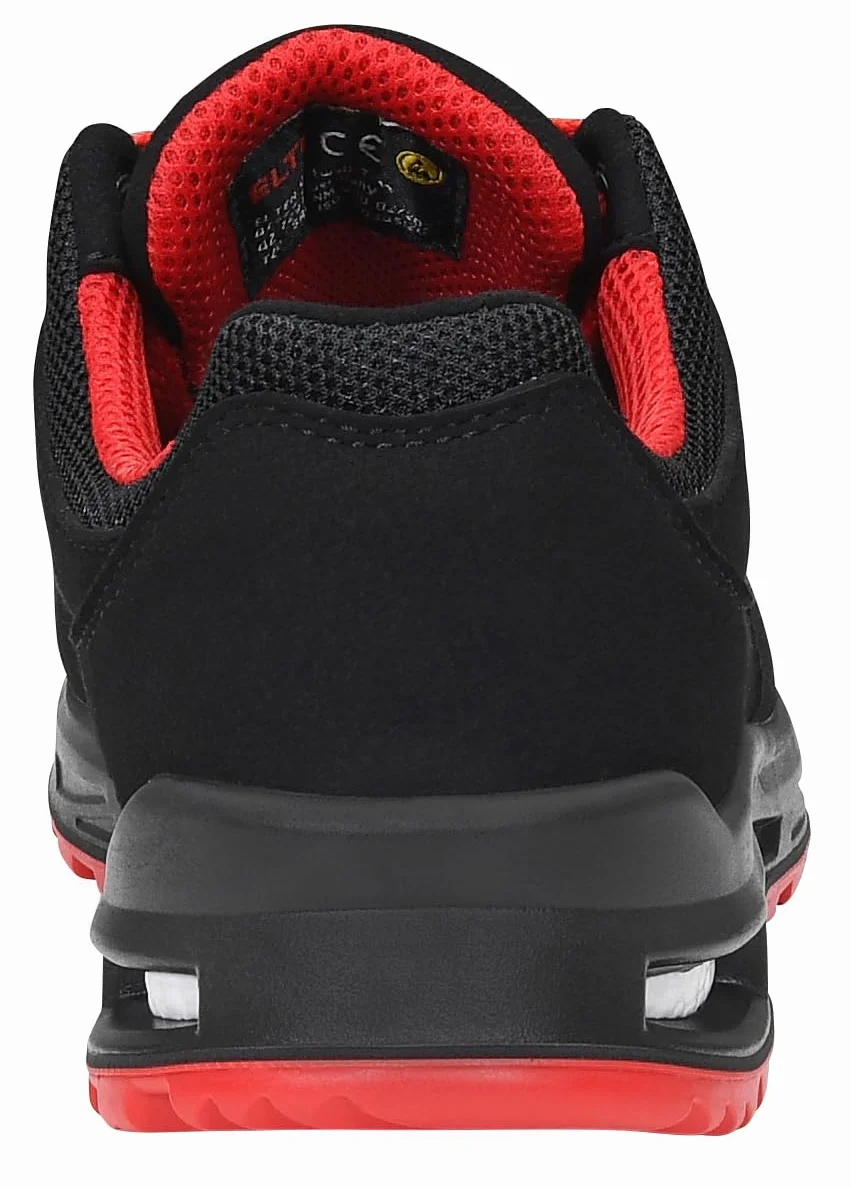 ELTEN ELTEN Sicherheitsschuhe LAKERS XXT Low ESD S1P, Damen, Herren, sportlich, leicht, schwarz/rot, Kunststoffkappe - trampki bezpieczeństwa Uniseks