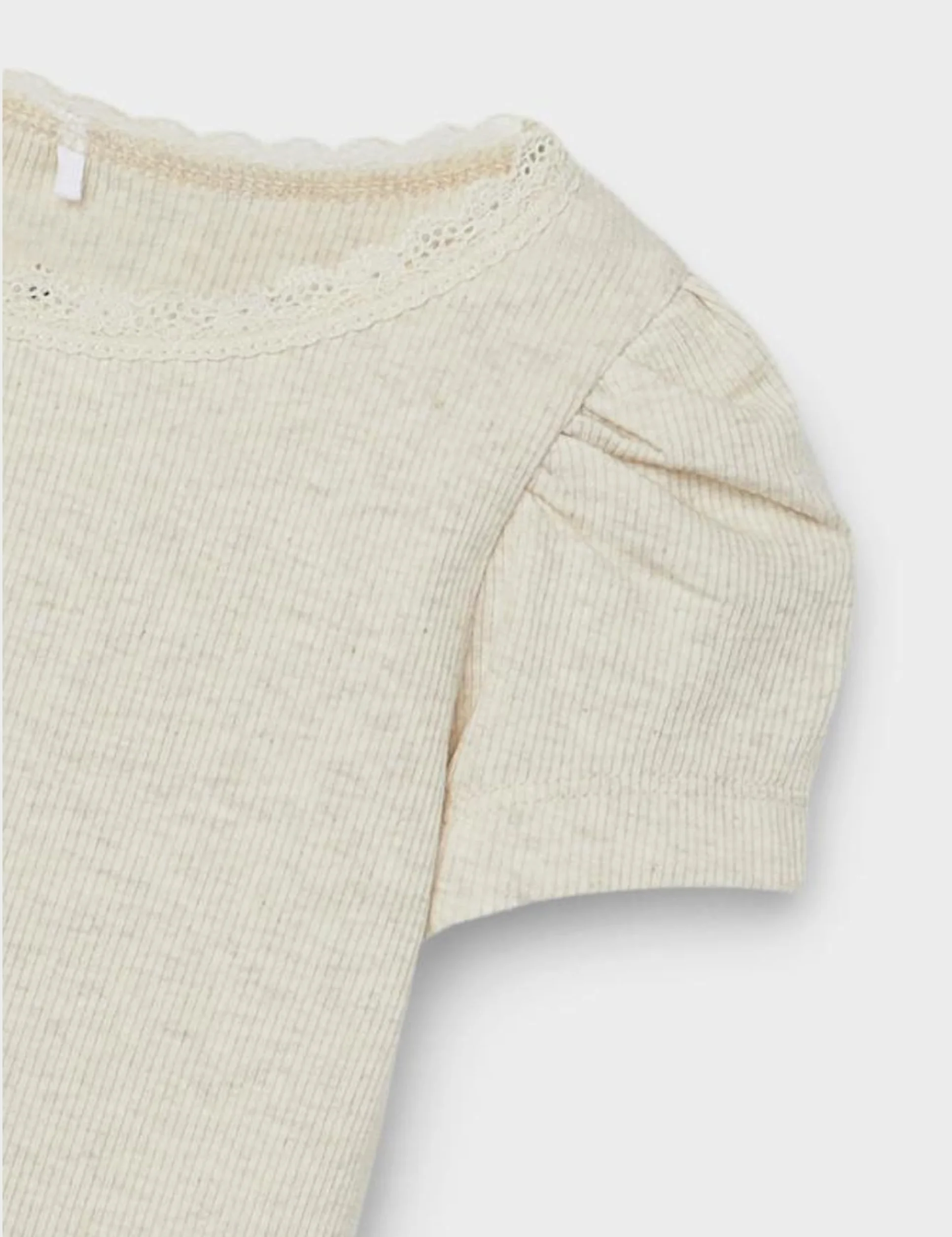 NAME IT Nmfkab Ss Top Noos koszulka dziewczęca, Peyote Melange, 86 cm