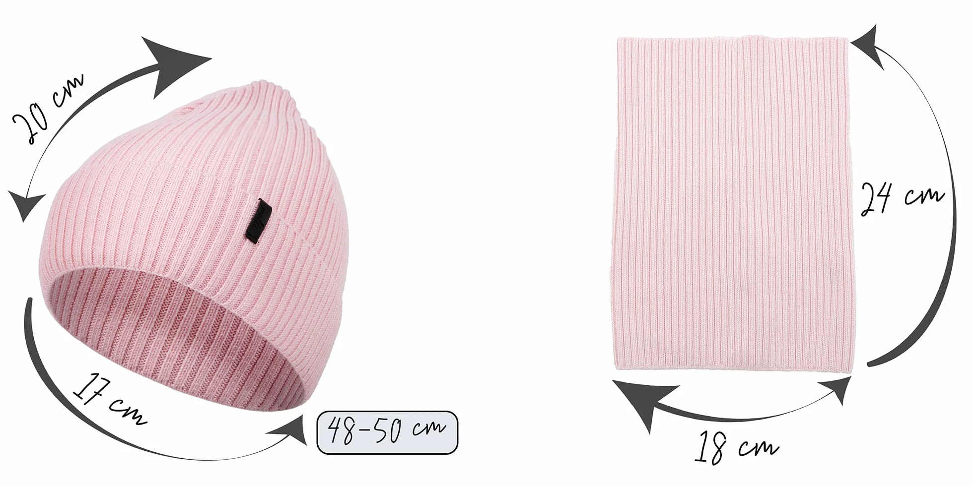 molti Dziecięcy zestaw czapek i szalików – czapka beanie i szal kominowy, 100% wełna z merynosów, jesień i wiosna, unisex, elastyczna, miękka, oddychająca, w 5 kolorach