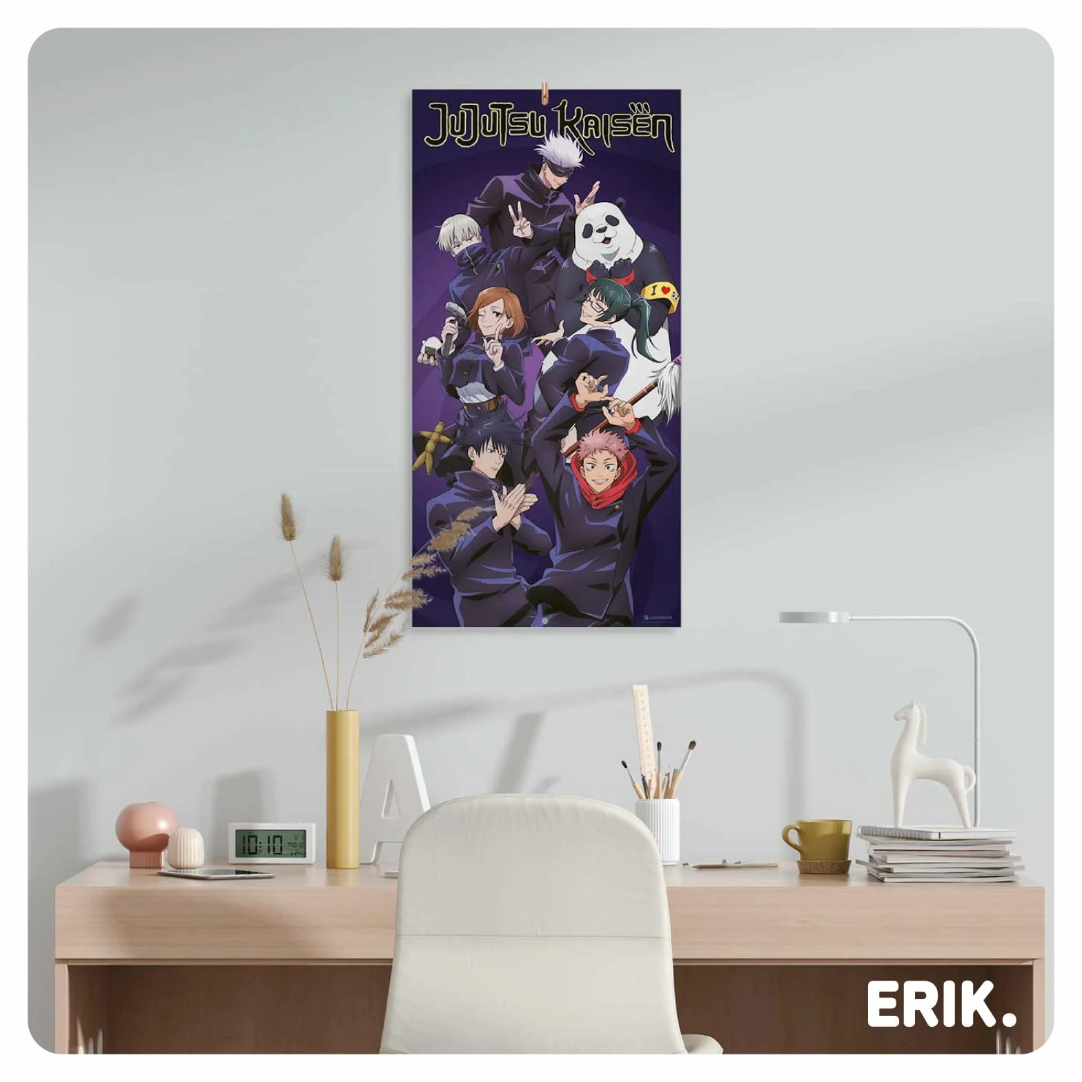 Grupo Erik Wall Calendar 2026 - Jujutsu Kaisen Calendar 2026 | Square 30 x 30 cm - 12 x 12 inches Wall Planner, Family Planner Month To View | Jujutsu Kaisen Manga, Anime Gifts For Friends