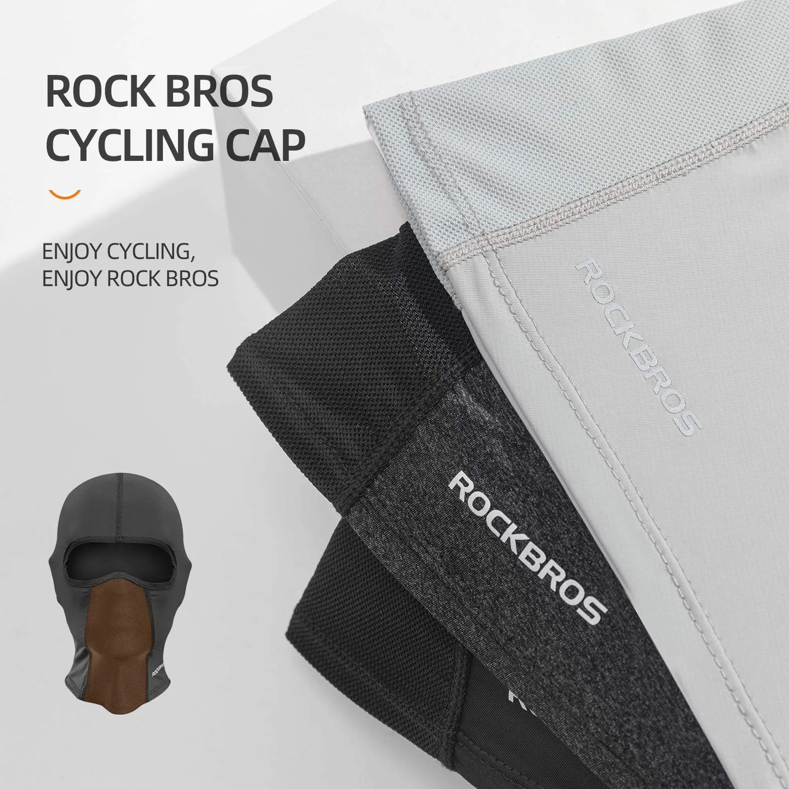 ROCKBROS Rowerowa Kominiarka, Bandana, Oddychająca, UPF 50+, Wielofunkcyjna, na Lato, do Jazdy na Rowerze, Motocyklu, Elastyczna, Uniwersalna, dla Kobiet i Mężczyzn