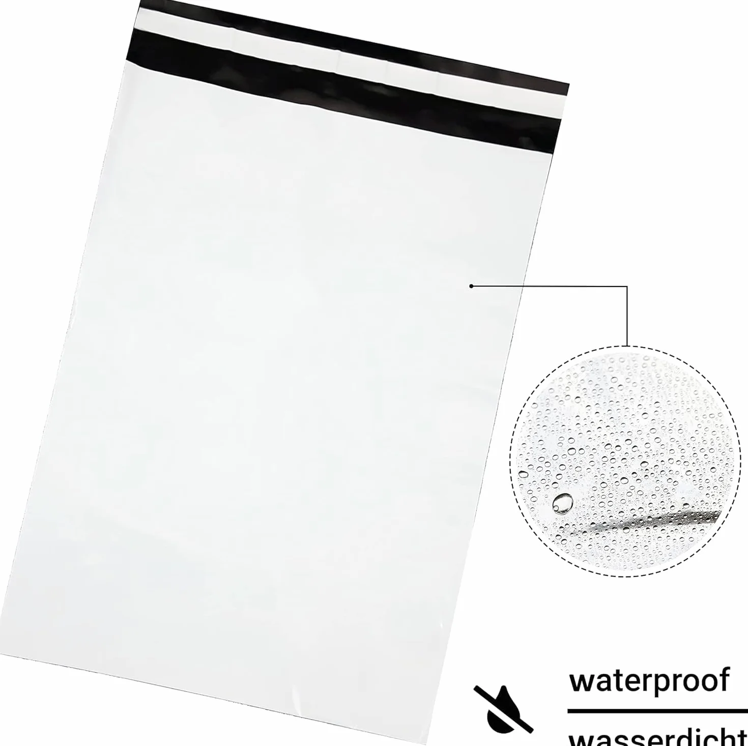 Netuno 25 foliowych torebek wysyłkowych 240 x 325 mm, samoprzylepne, nieprzejrzyste, torebki na towary, torebki plastikowe, foliowe, koperty kurierskie, na ubrania, tekstylia