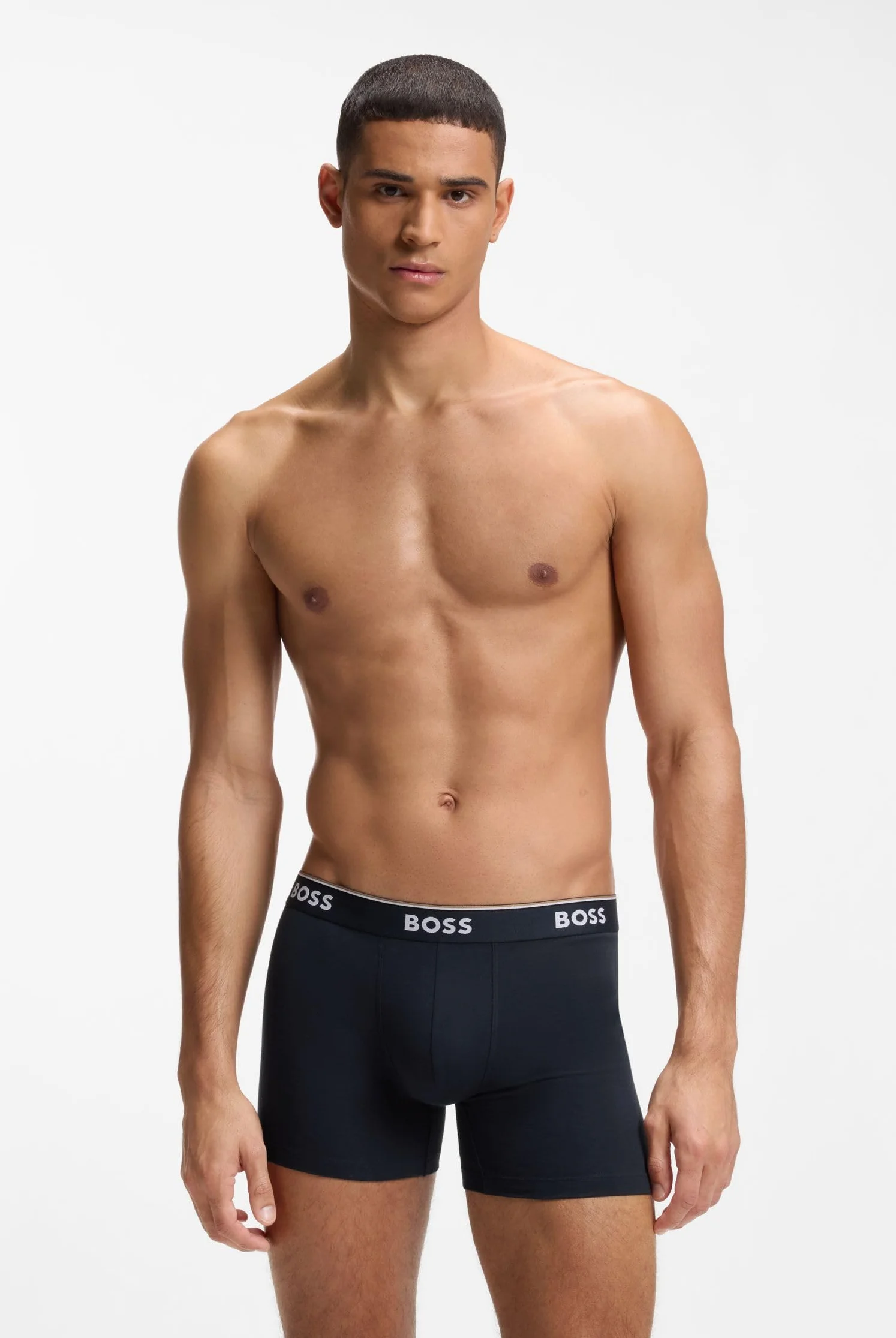 Hugo Boss Mężczyźni Boxer Brief 3P Co/El Bokserki, Wielokolorowy, XXL