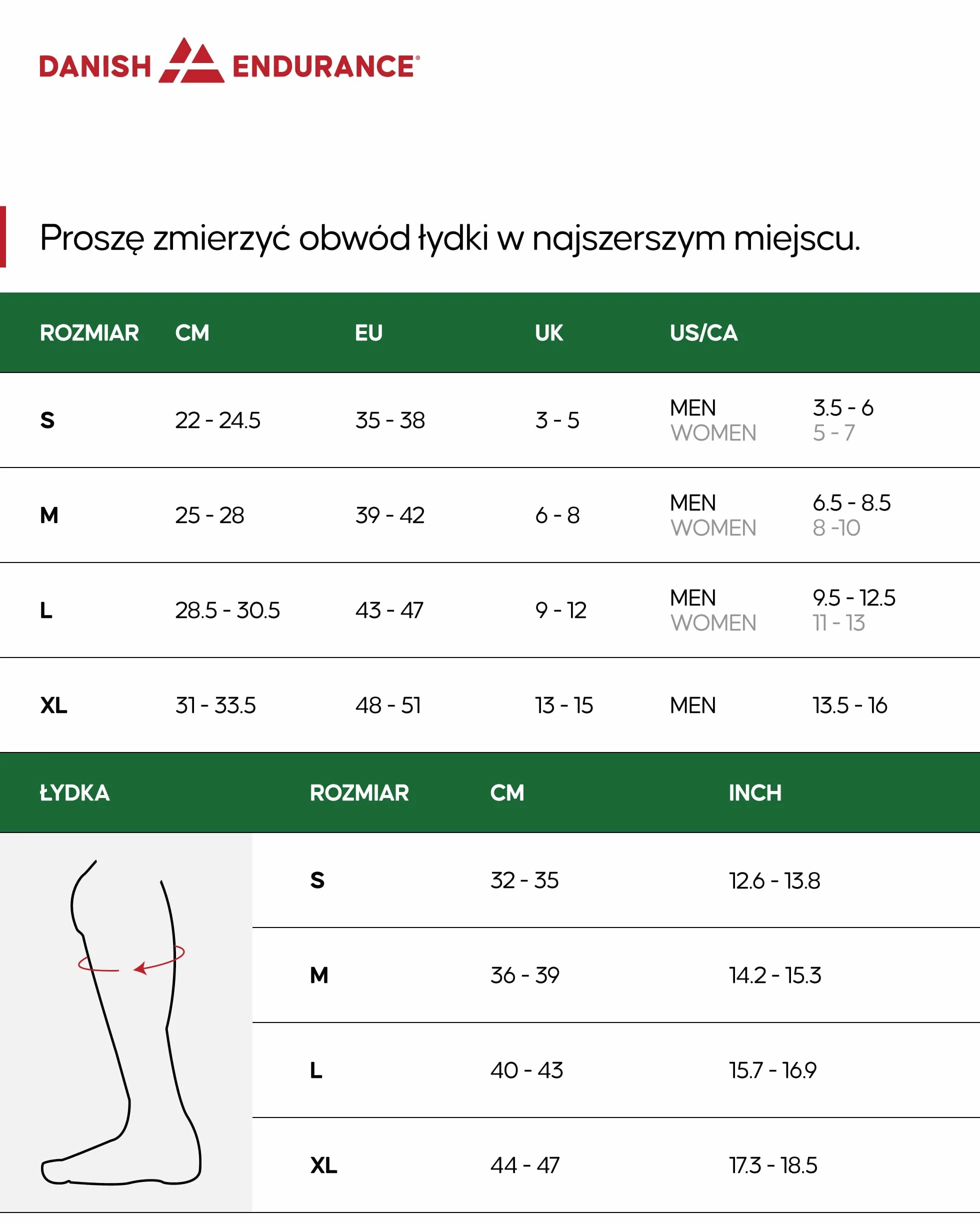DANISH ENDURANCE Skarpety Kompresyjne, Skarpetki z Bawełny Organicznej, 14-18 mmHg, Wsparcie na Opuchnięte Nogi, w Ciąży, dla Mężczyzn i Kobiet