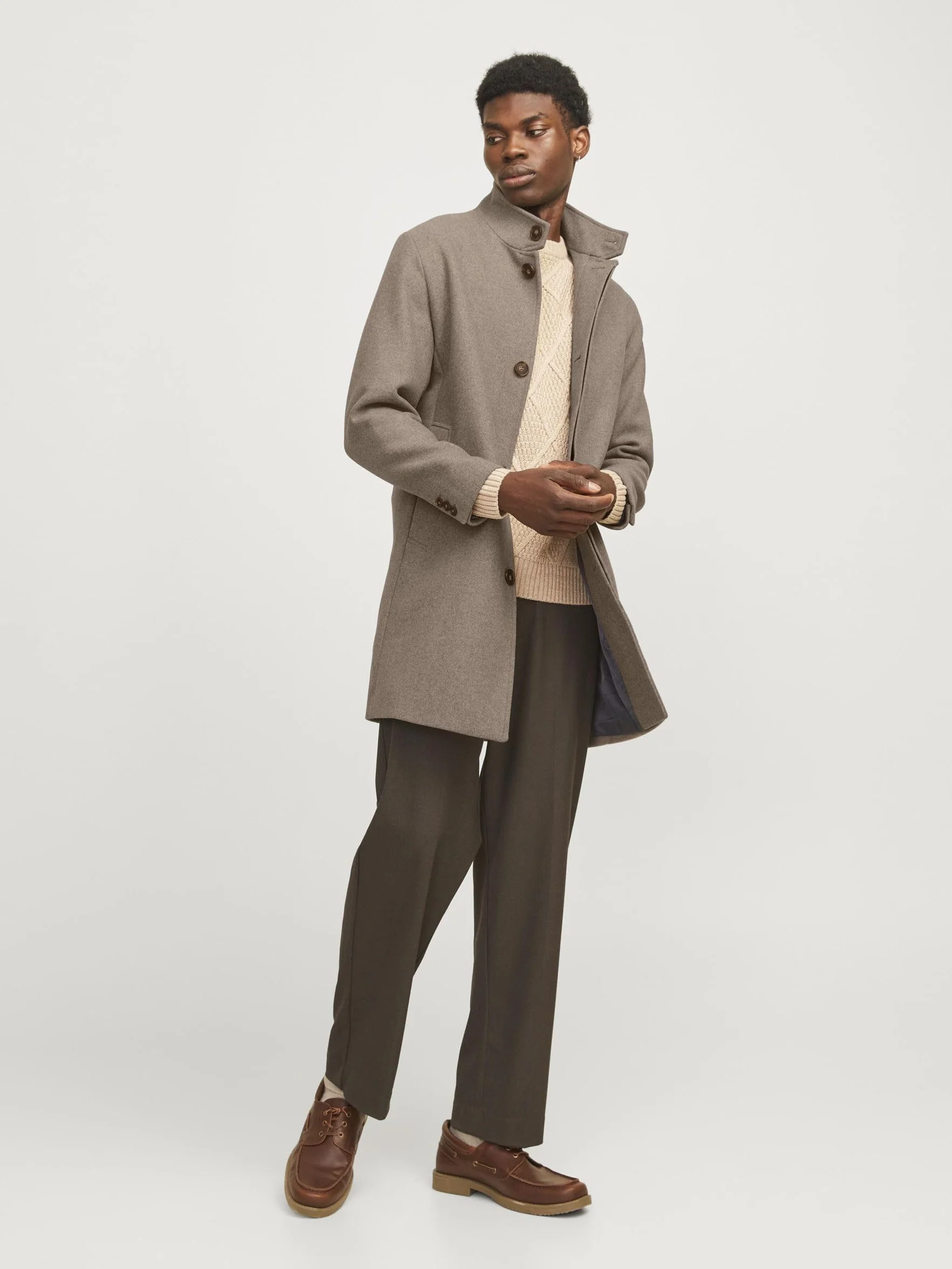 JACK & JONES Płaszcz Mężczyźni Jprblawilson Wool Coat Sn