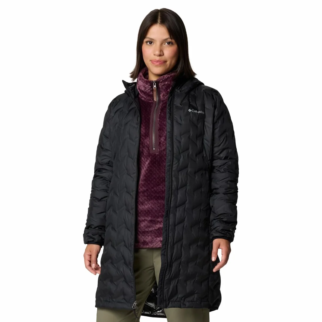Columbia Damska długa kurtka puchowa Delta Ridge 2, czarna, L