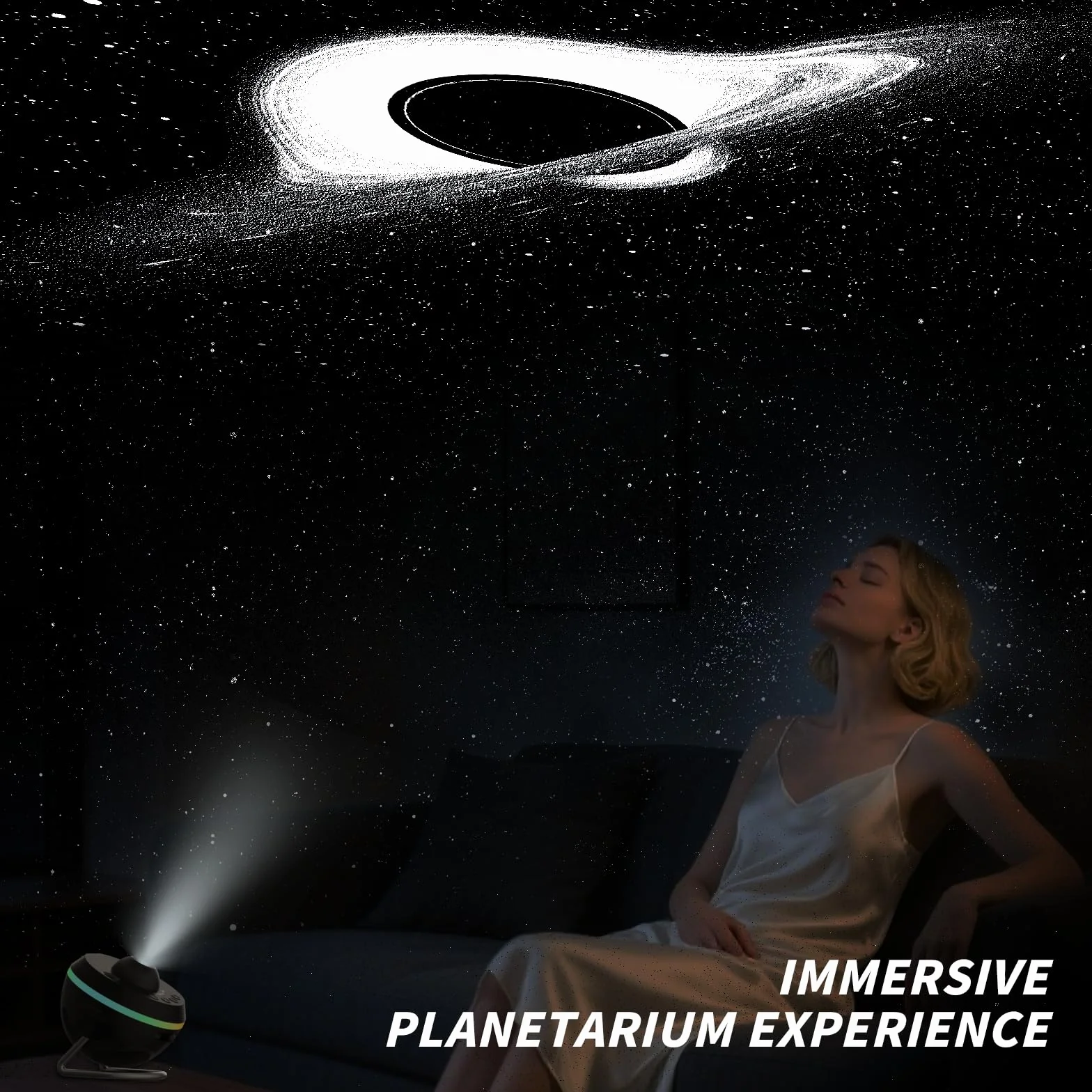Galaktyka Projektor, Niebo Gwiazda Projektor Galaxy Star Planetarium Lampka nocna z paskiem świetlnym, Meteor i Galaxy Projector & 2 Zestaw Filmów dla Dorosłych Dzieci Prezent