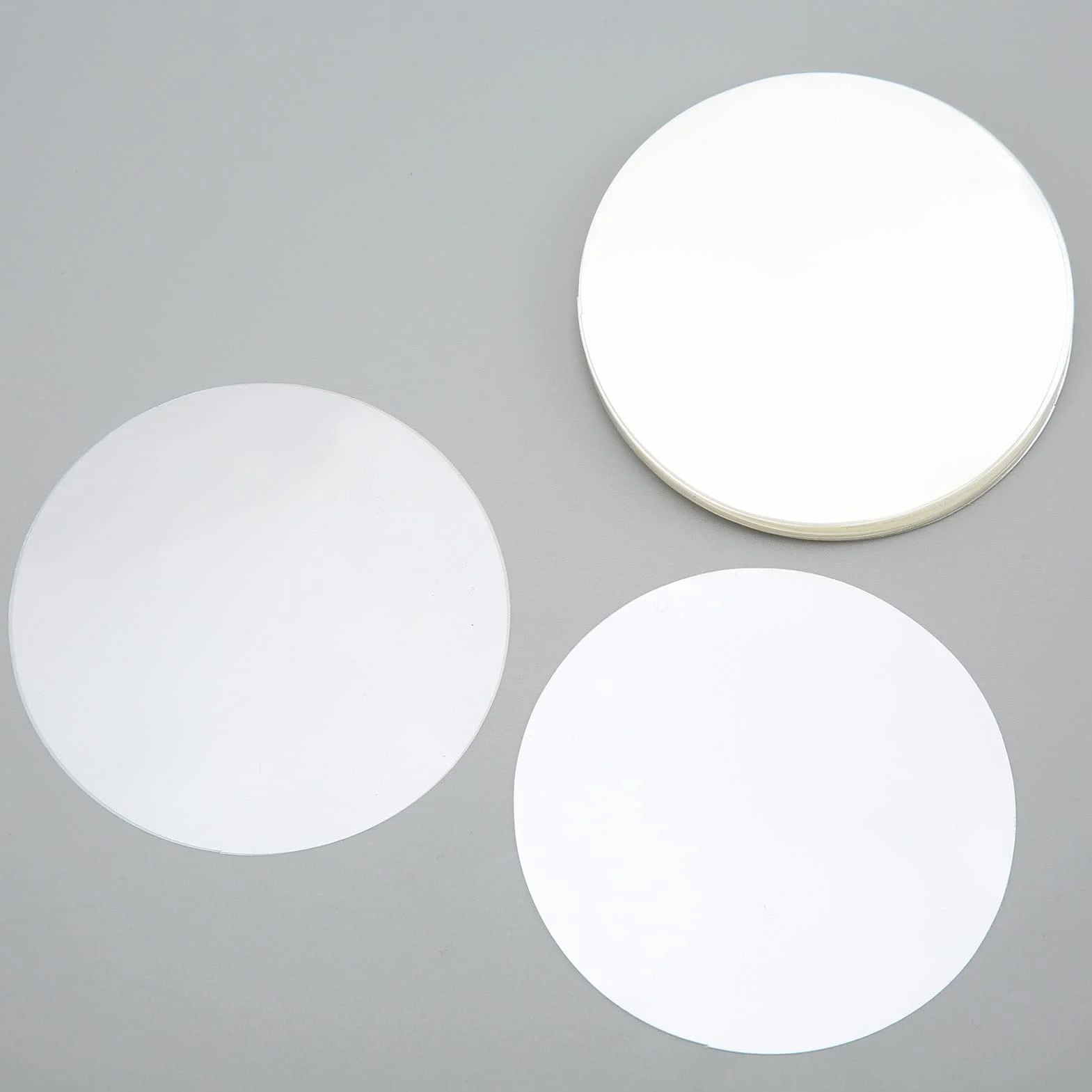 100 szt. Odznaka Film materiał PVC Przezroczyste Koło Odznaka Folia Ochronna dla DIY Button Maker (44MM)