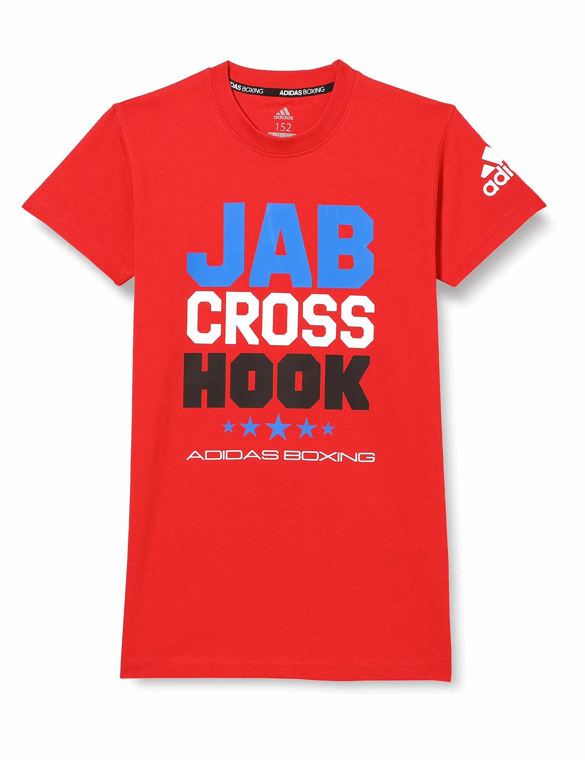 adidas Boxing Jch Koszulka dziecięca, Żywe czerwone czarne, XL
