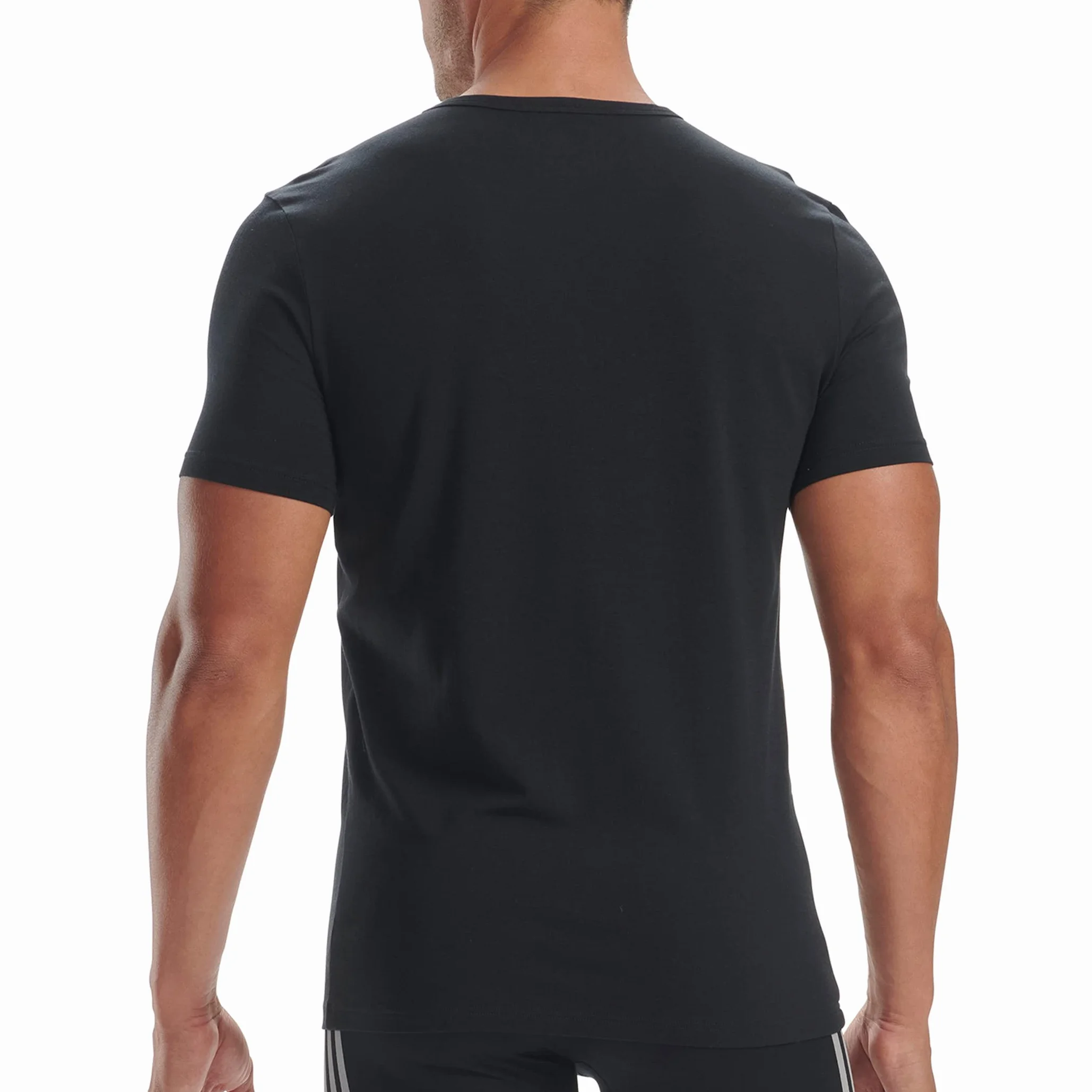Adidas Sports Underwea Męskie Koszulki, Multipak V-Neck T, 2 Sztuki, Koszulka Bazelayer, Czarna, L