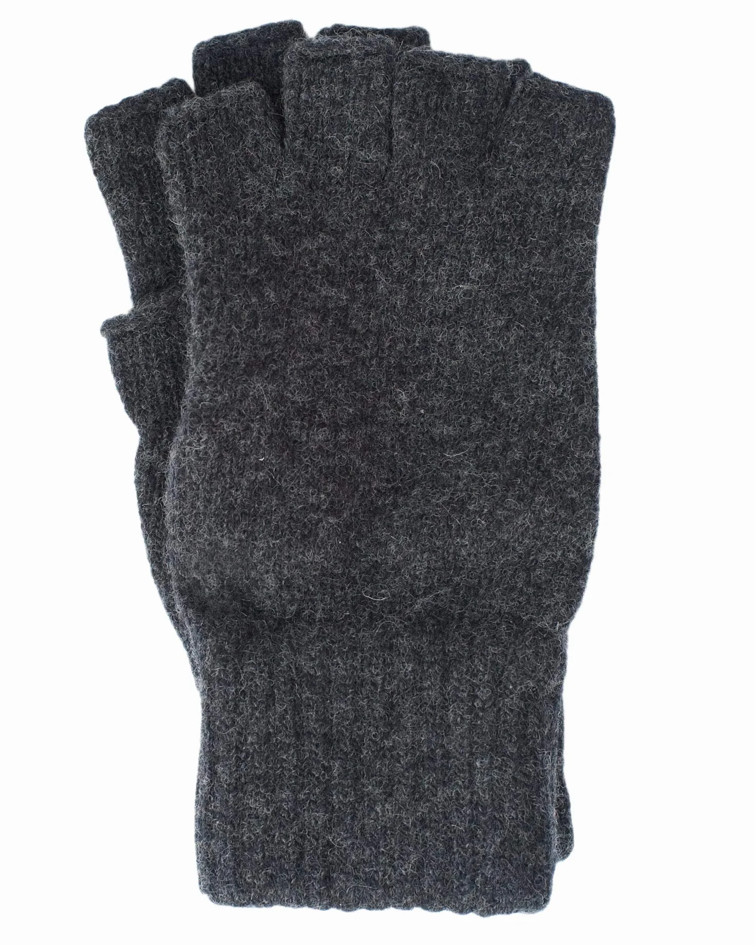 FosterNatur, Damskie rękawiczki wełniane, bez palców, 100% merino