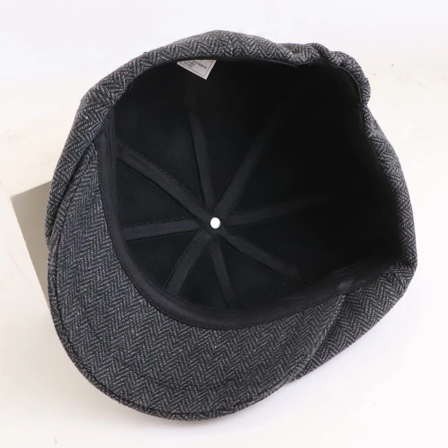 Zimowa płaska czapka męska, czapka beanie typu jodełka, czapka beret Oomo w jodełkę, irlandzka czapka Baker Boy płaska czapka gazeciarza czapka