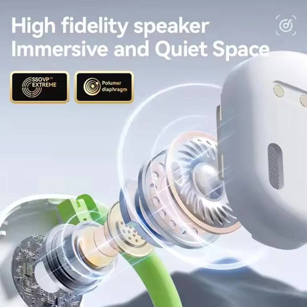 Słuchawki douszne do tłumaczenia AI, 144 słuchawki douszne do tłumaczenia języków w czasie rzeczywistym, do tłumaczenia, słuchawki Bluetooth, urządzenie językowe, dźwięk HD, długa żywotność baterii,