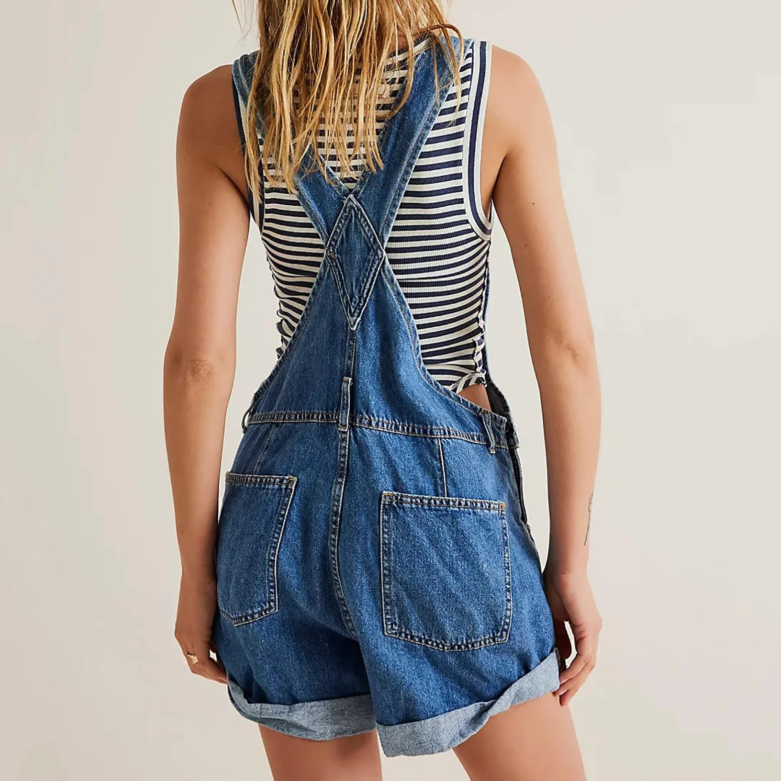 Ogrodniczki Damskie Letnie Jeansy Krótkie Jeansowe Ogrodniczki Robocze Ogrodniczki z Klamrą Szorty Cargo Jeansowe Ogrodniczki Spodnie Ogrodniczki Jeansowe Ogrodniczki Damskie z Kieszeniami