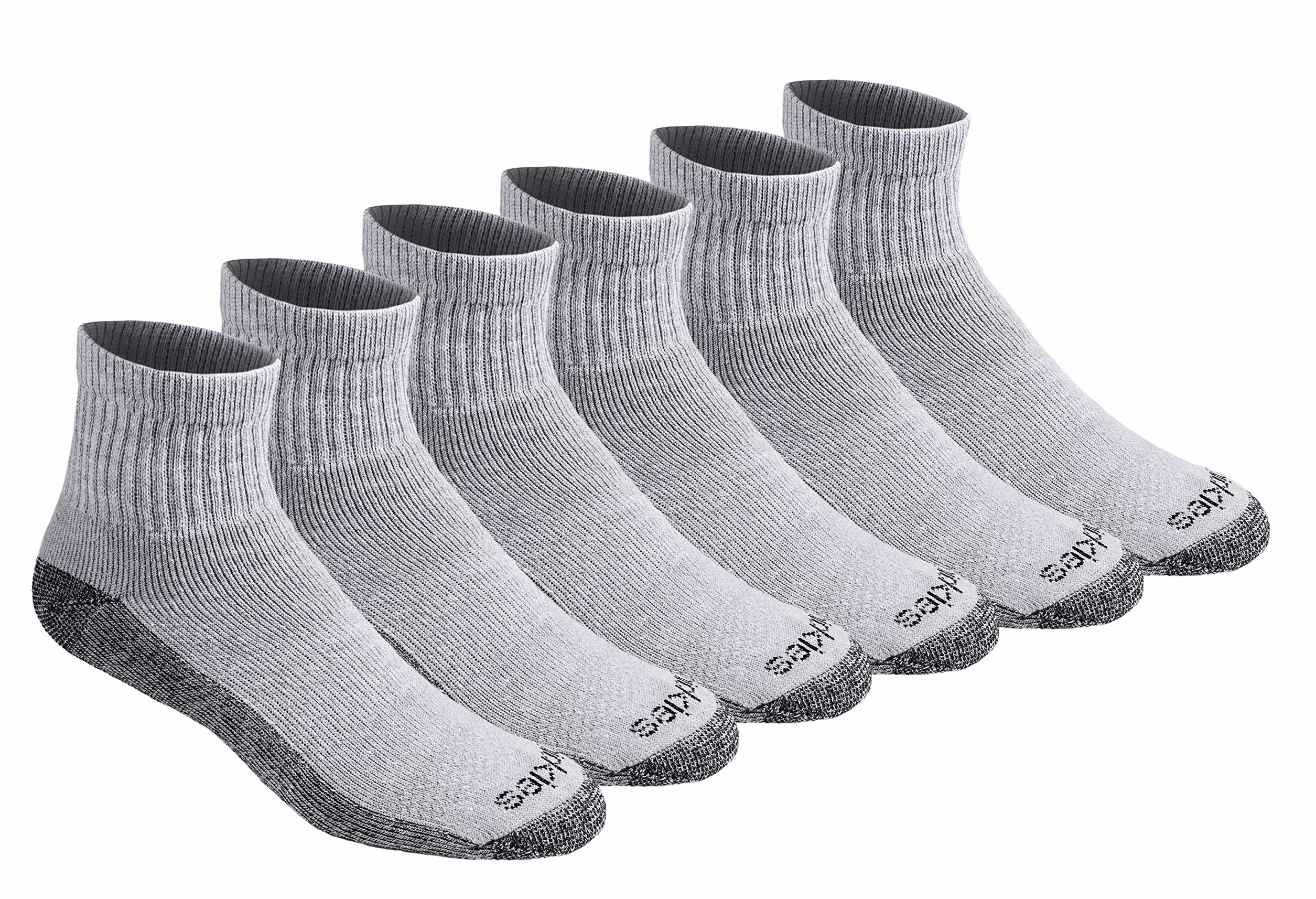 Dickies Dri-tech Moisture Control Quarter skarpety męskie (12 sztuk), Szary (6 par), XL