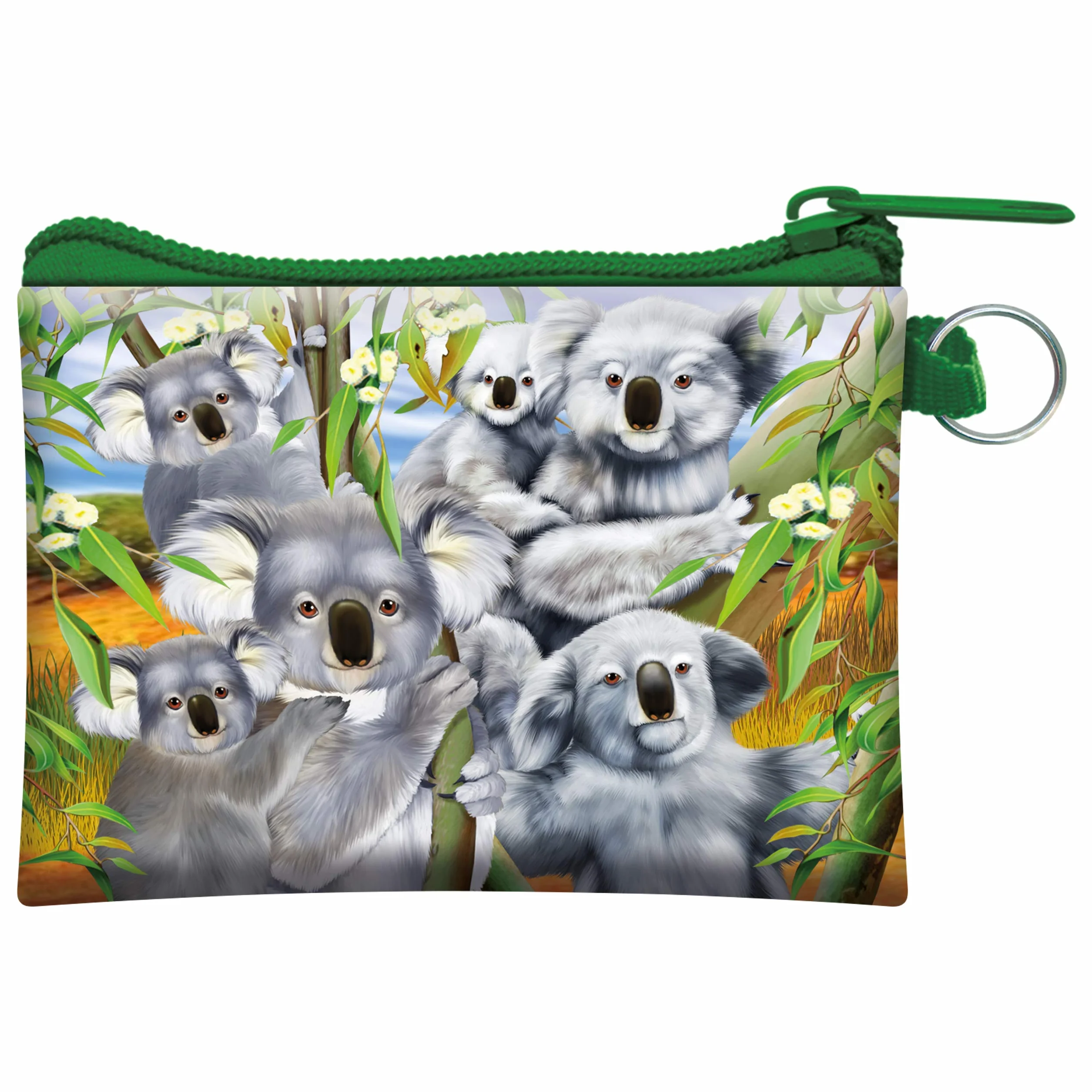 3D LiveLife Coin Purse - Koala Cuddle od Deluxebase. Portmonetka soczewkowa 3D koalą na gotówkę i kartę. Bezpieczne zamykanie na suwak. Licencjonowana grafika. Renomowany artysta, Michael Searle