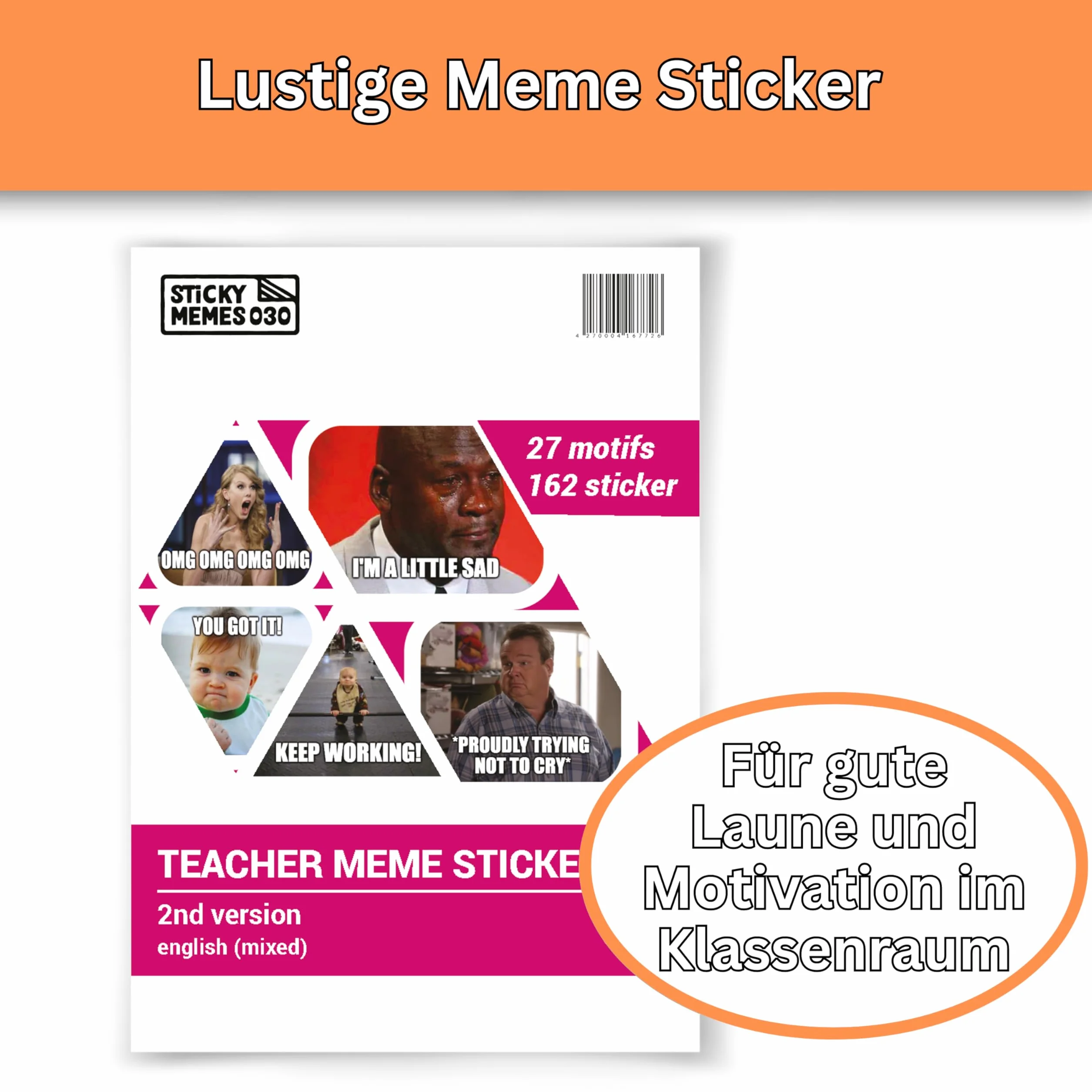 2. Wersja nauczyciela naklejki meme/naklejki 162 szt. / 27 motywów/memy nauczyciela na nuty/naklejki nauczyciela/prezent dla nauczyciela / prezent dla nauczyciela pożegnanie