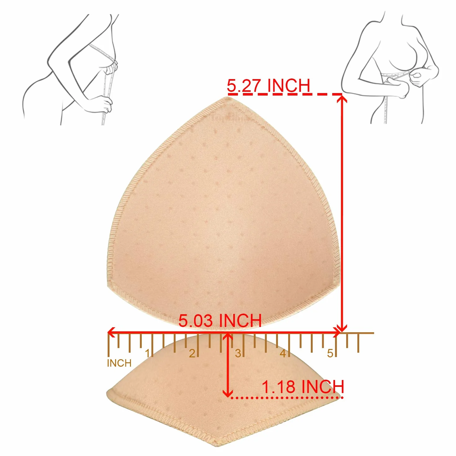 5 par wkładek do biustonosza sportowe wkładki do biustonosza wyjmowane wkładki wzmacniające piersi dla kobiet bikini strój kąpielowy, 5 par (2 beżowe 2 czarne 1 białe), A/B/C