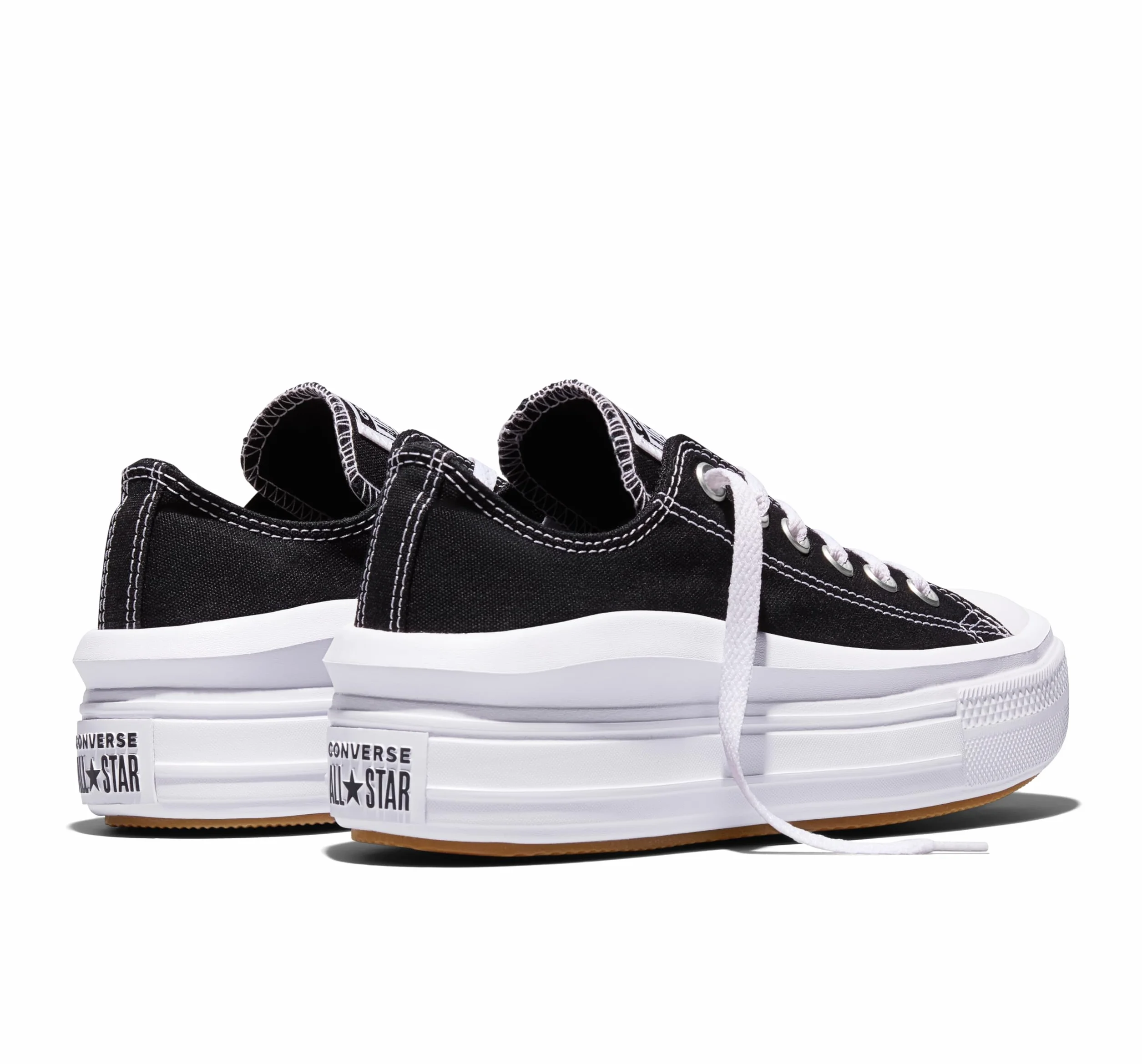 Converse Chuck Taylor All Star Move Canvas Color Ox Trampki Kobiety Czarny Trampki Niskie Shoes