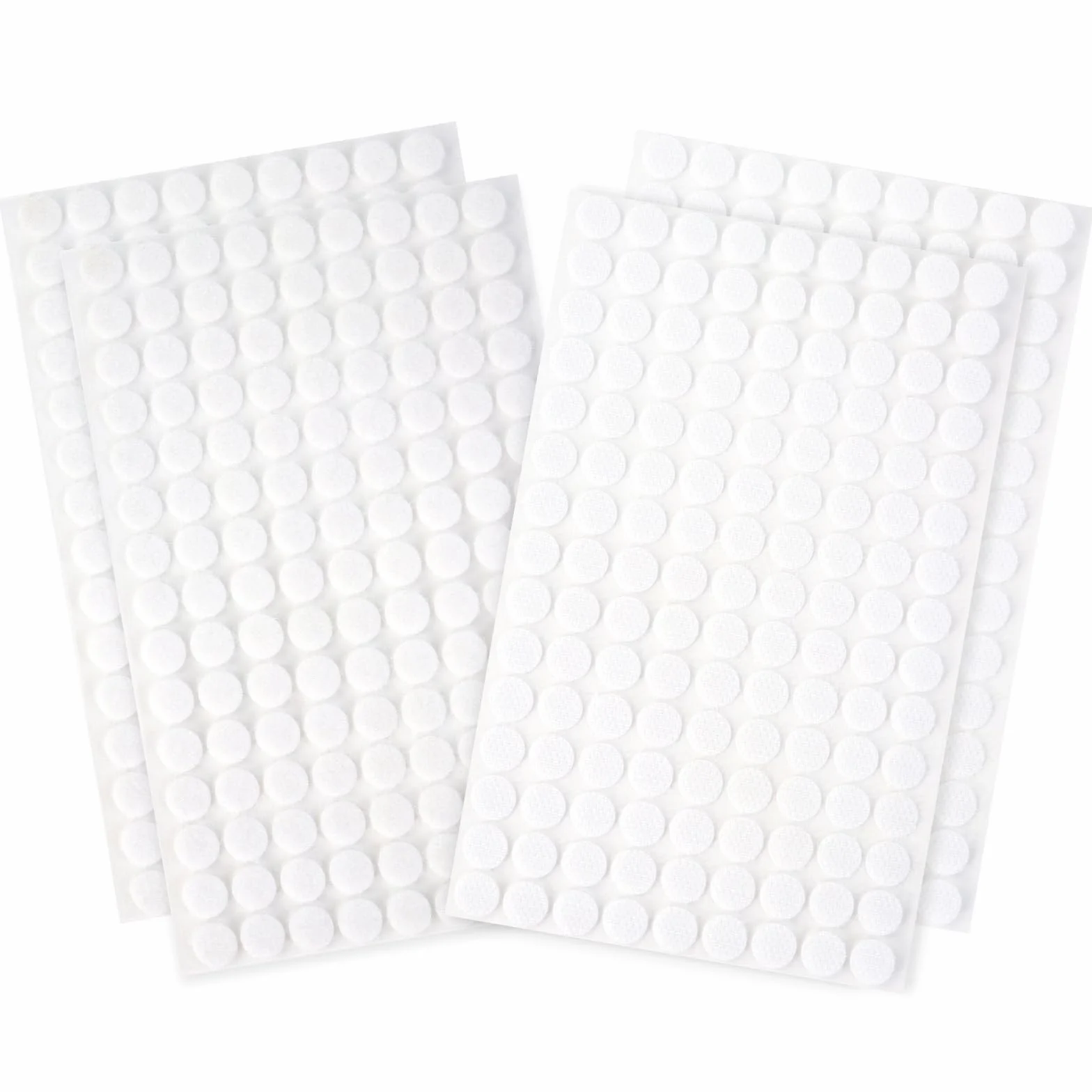 Redamancy Samoprzylepne punkty na rzepy, 10 mm, 540 sztuk, samoprzylepne punkty samoprzylepne na rzepy, do papieru, metalu, tworzywa sztucznego, szkła, skóry (białe)