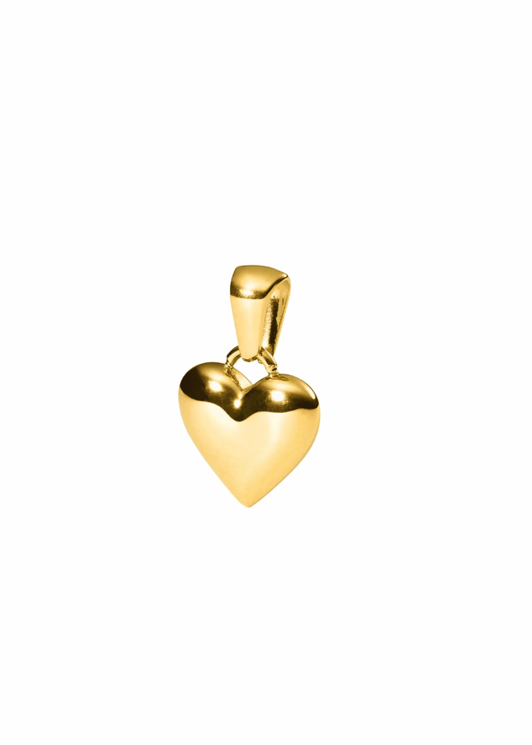 Purelei® Aloha Love Charm – wisiorek w kształcie serca ze stali nierdzewnej, pozłacany, symbol miłości i współczucia, 12,4 x 11,8 mm, złoty, srebrny/różowe złoto
