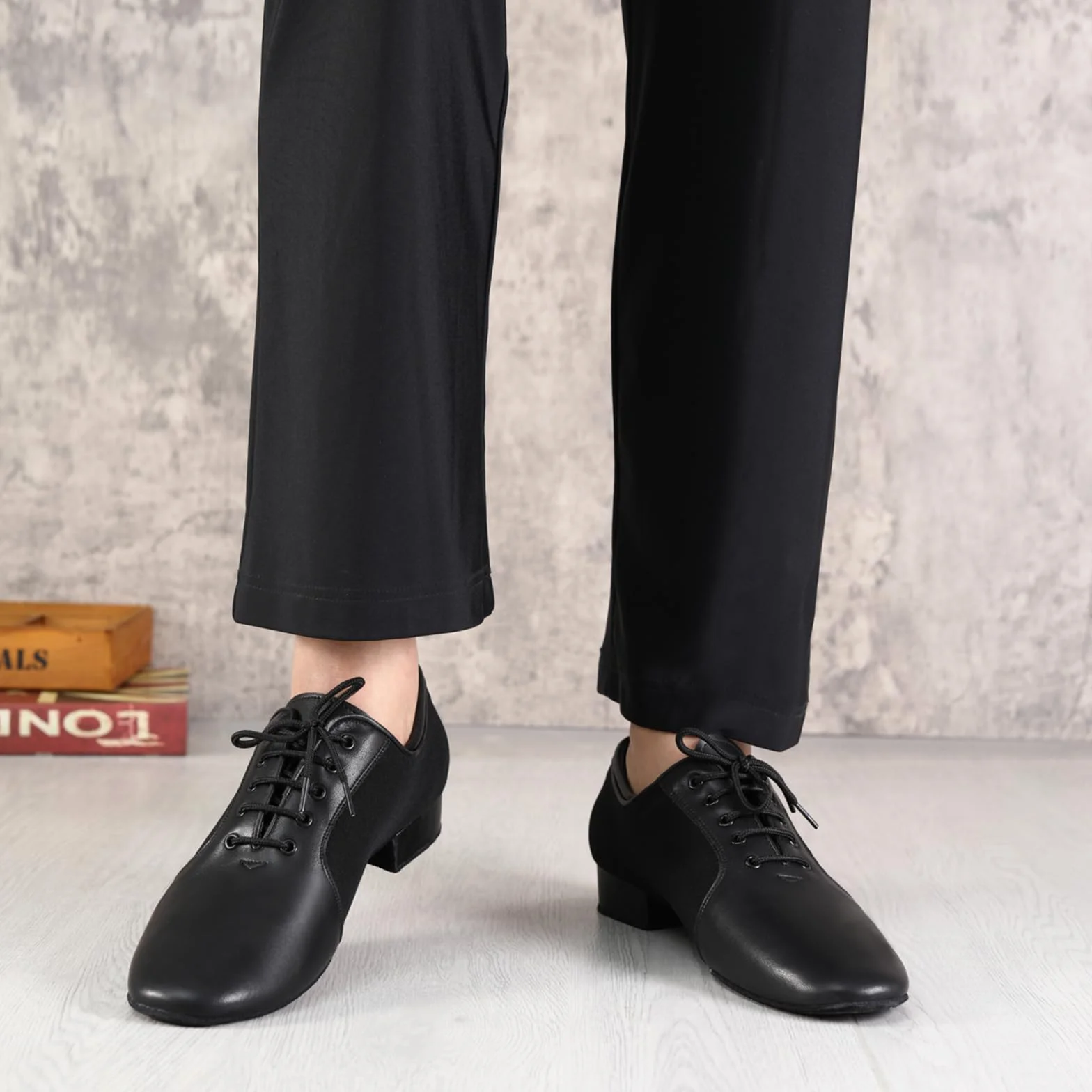 Męskie Buty do Tańca Latynoamerykańskiego Sznurowane Buty do Tańca Salsy Tango Buty do Tańca dla Mężczyzn