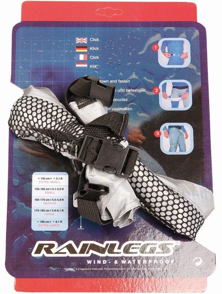 Cicli Bonin Unisex Rainlegs płaszcz przeciwdeszczowy, odblaskowy, jeden rozmiar