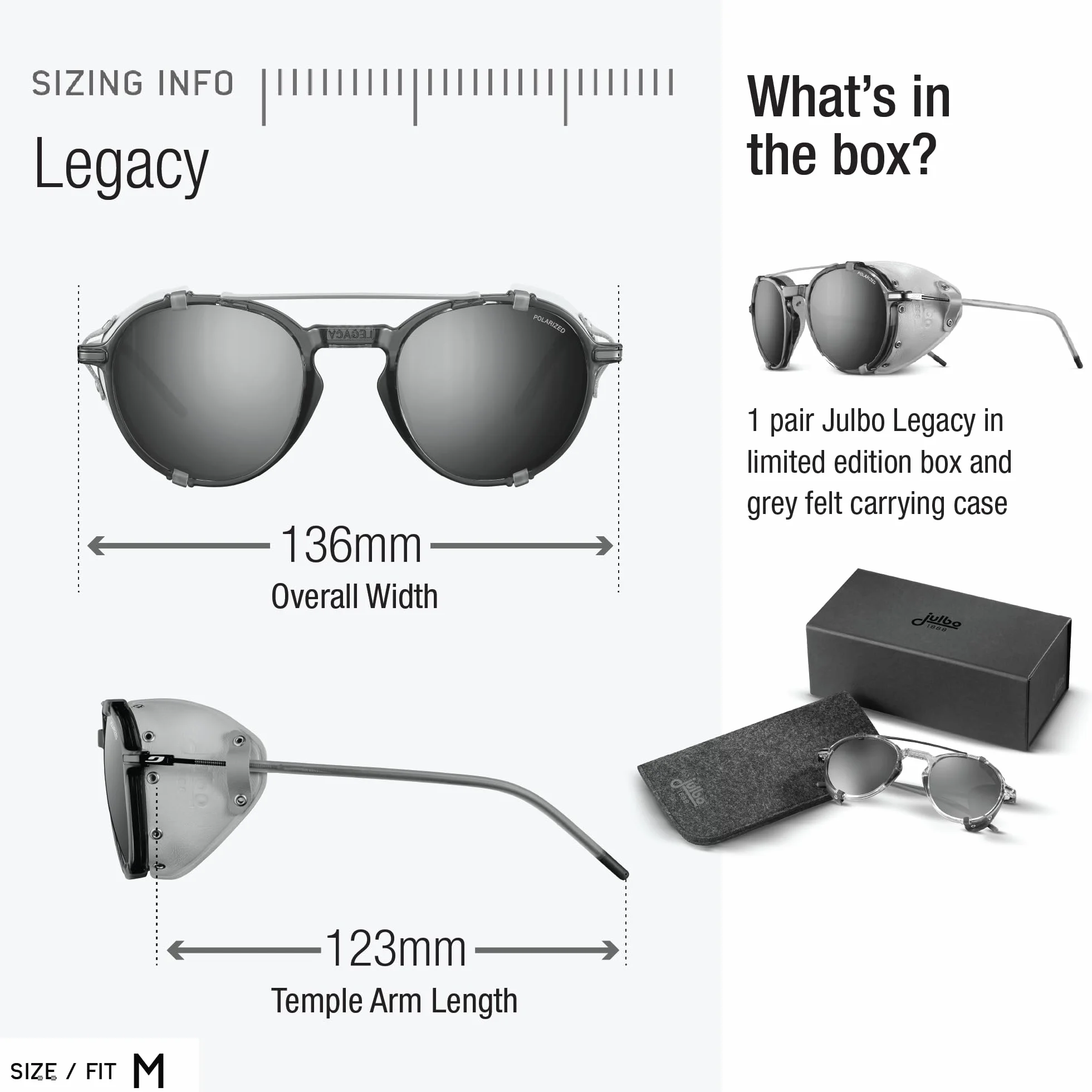 Julbo Okulary przeciwsłoneczne, Tryears/Red Black Legacy R24PL, L Unisex Dorosły, Tryears/Red Black Legacy R24pl, L