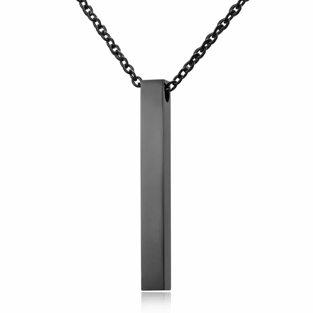 Wisiorek Bar dla Mężczyzn Kobiet Z Wisiorkiem Ze Stali Nierdzewnej, Unisex Biżuteria Prezent, XL, Tworzywo sztuczne
