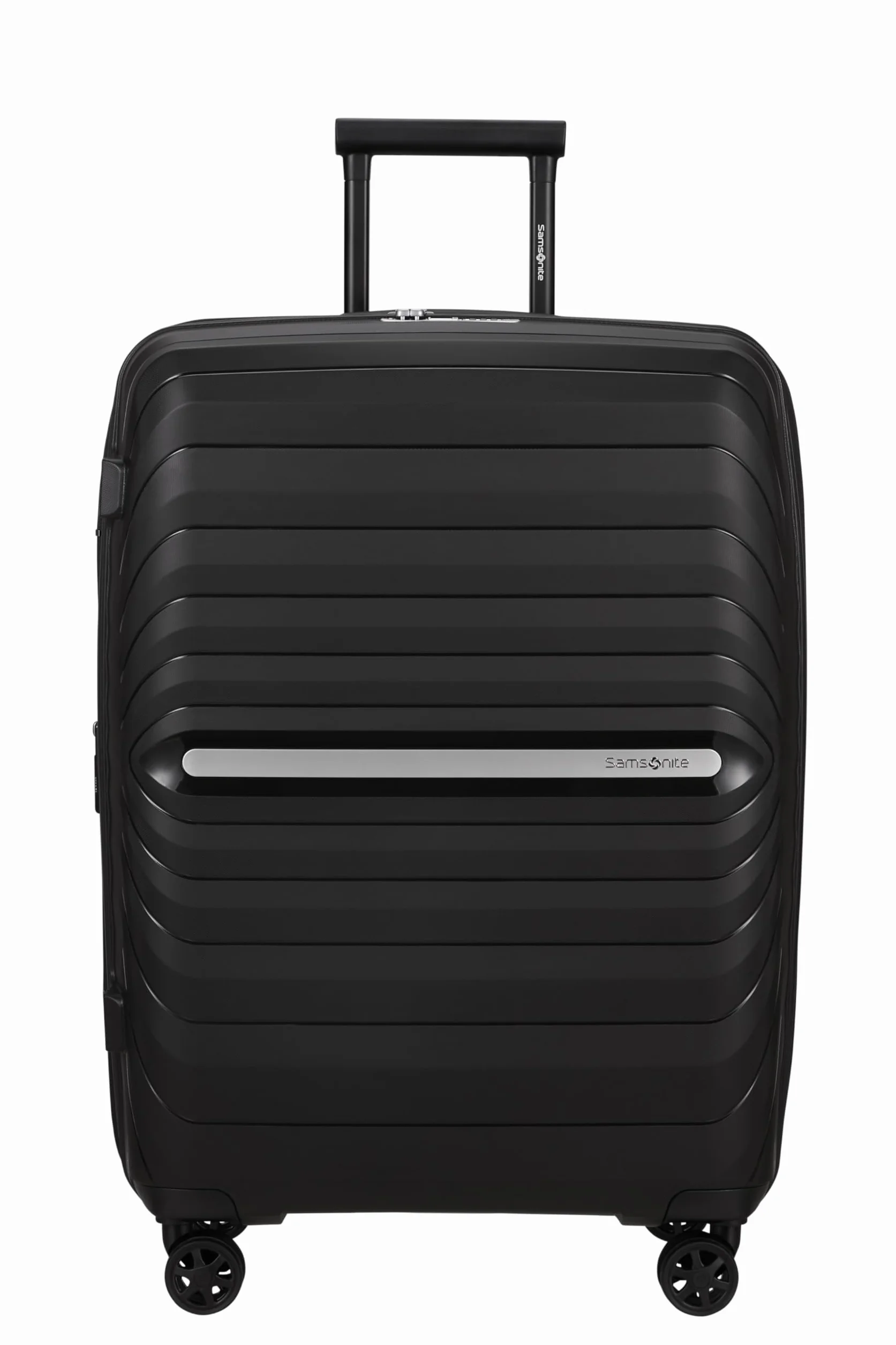 Samsonite Neo Flux - Spinner M, Rozszerzalna walizka, 68 cm, 86/96 L, Czarny (Black)