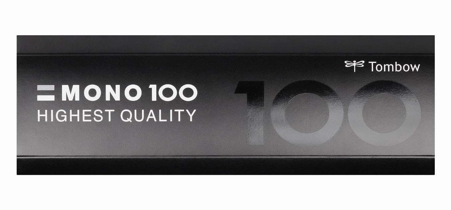 Tombow MONO-100-AS ołówek Mono 100, zestaw 12 sztuk, czarny