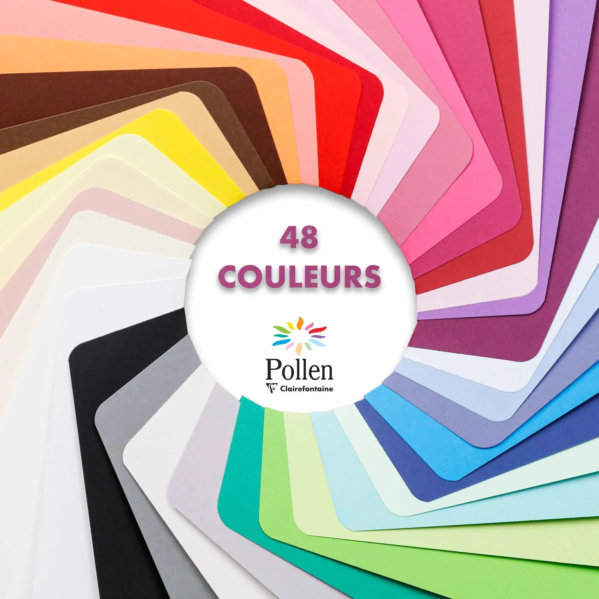 Clairefontaine 5076C – Zestaw 20 samoprzylepnych kopert – format C6 11,4 × 16,2 cm – 120 g/m² – kolor: szałwiowy – kolekcja Pollen – papier premium gładki