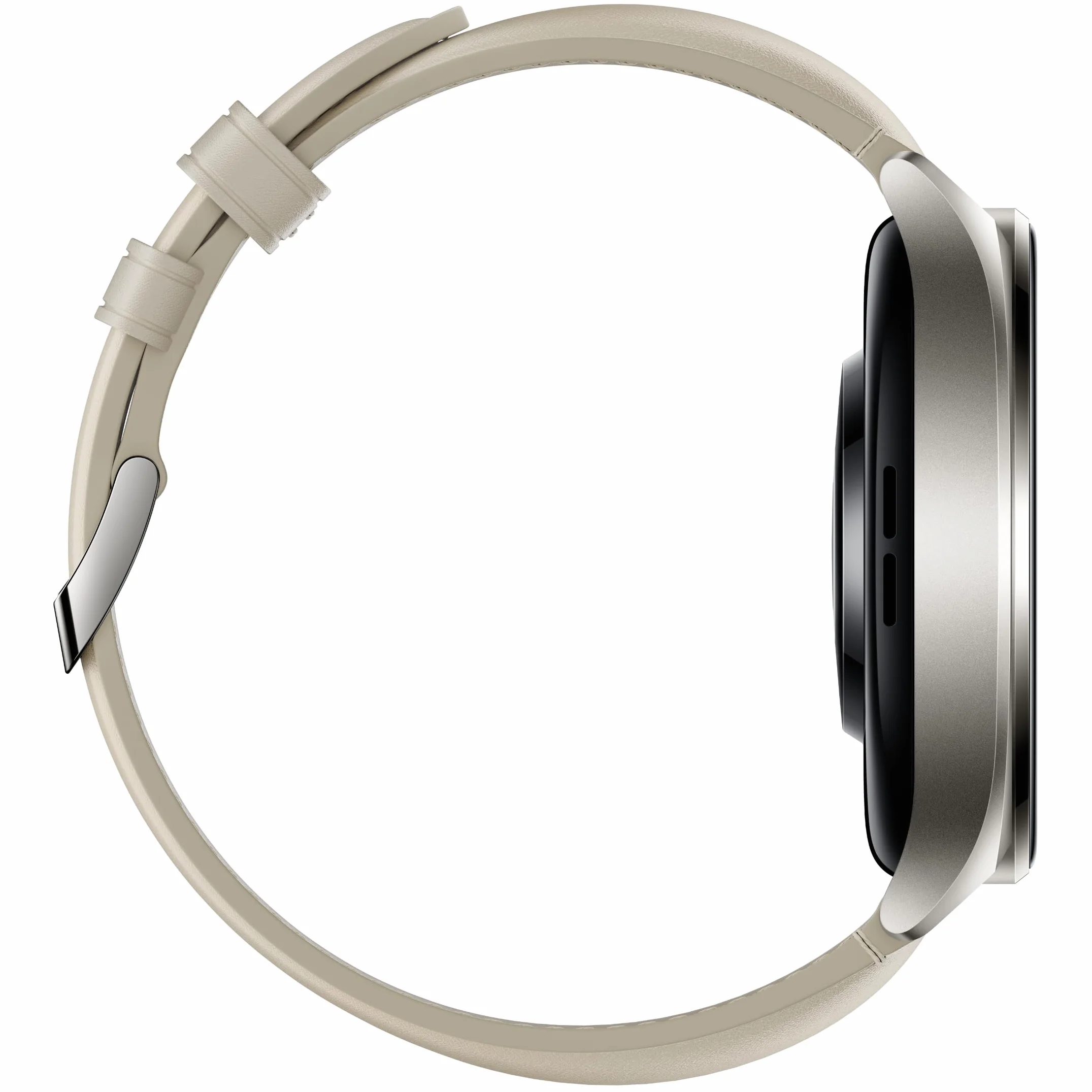 Xiaomi Watch 2 Titan Gray Case z białym skórzanym paskiem