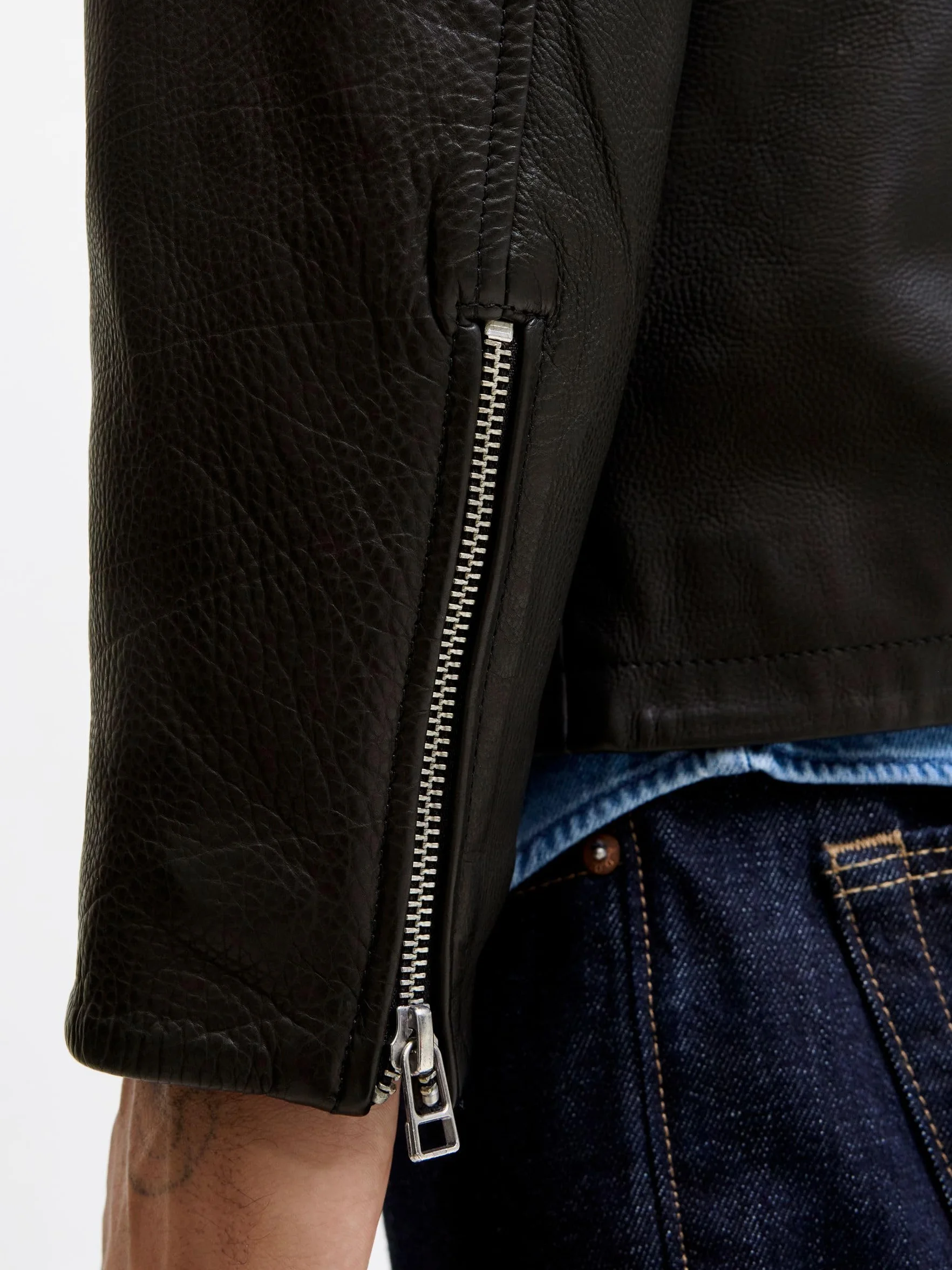 R.d.d. royal denim division Męska kurtka skórzana Rddtommy, czarna, L, czarny, L