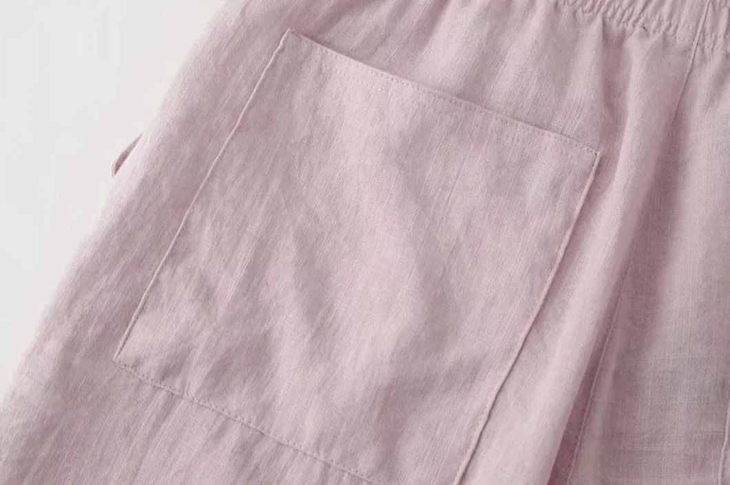 Damski zestaw podwójna plisa kimono styl top spodnie garnitur