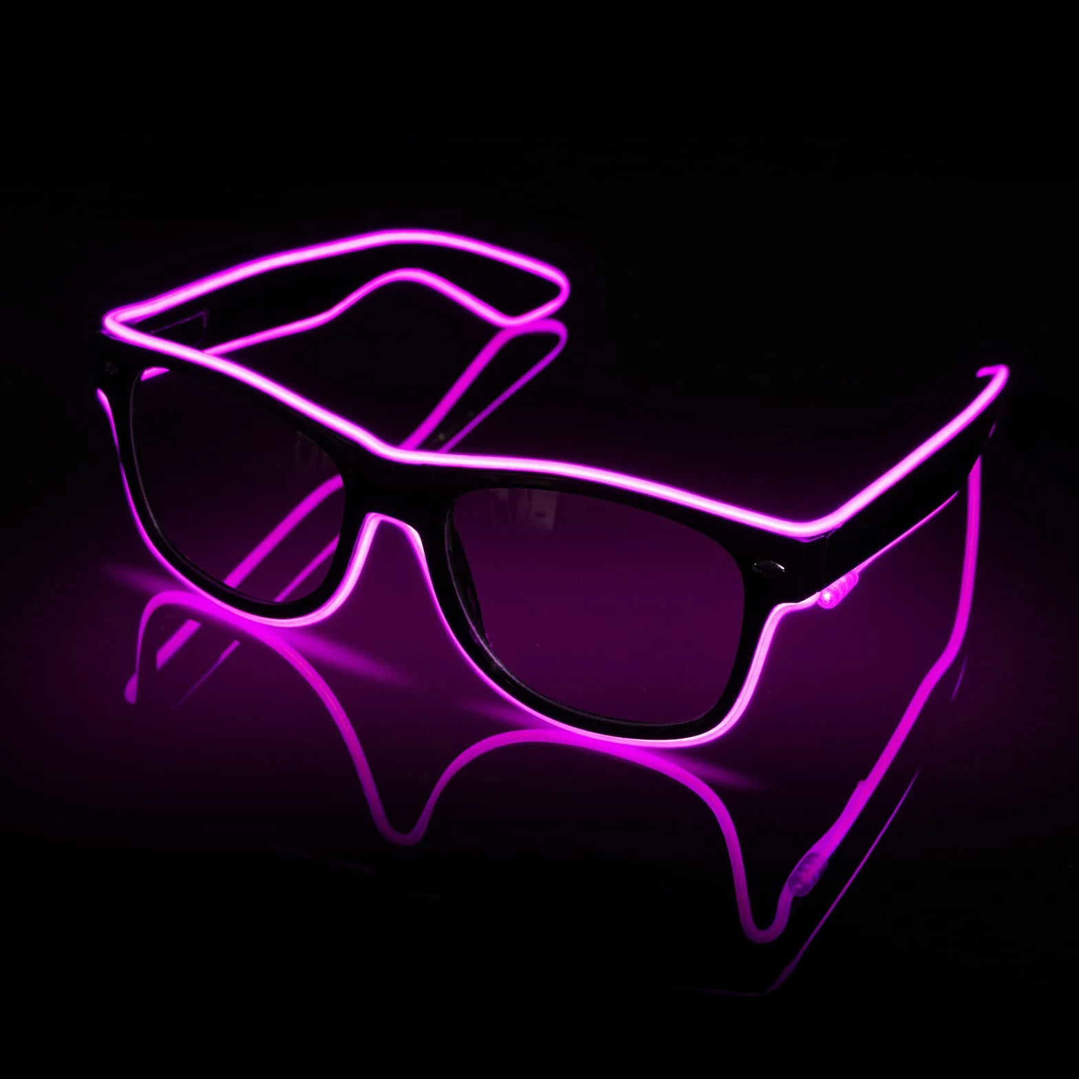 flintronic Okulary LED, okulary imprezowe, okulary LED, Cyberpunk, okulary LED, 7 kolorów, 5 trybów światła, regulowany kolor na Halloween, imprezę cosplay, dyskotekę, bar, festiwal muzyczny