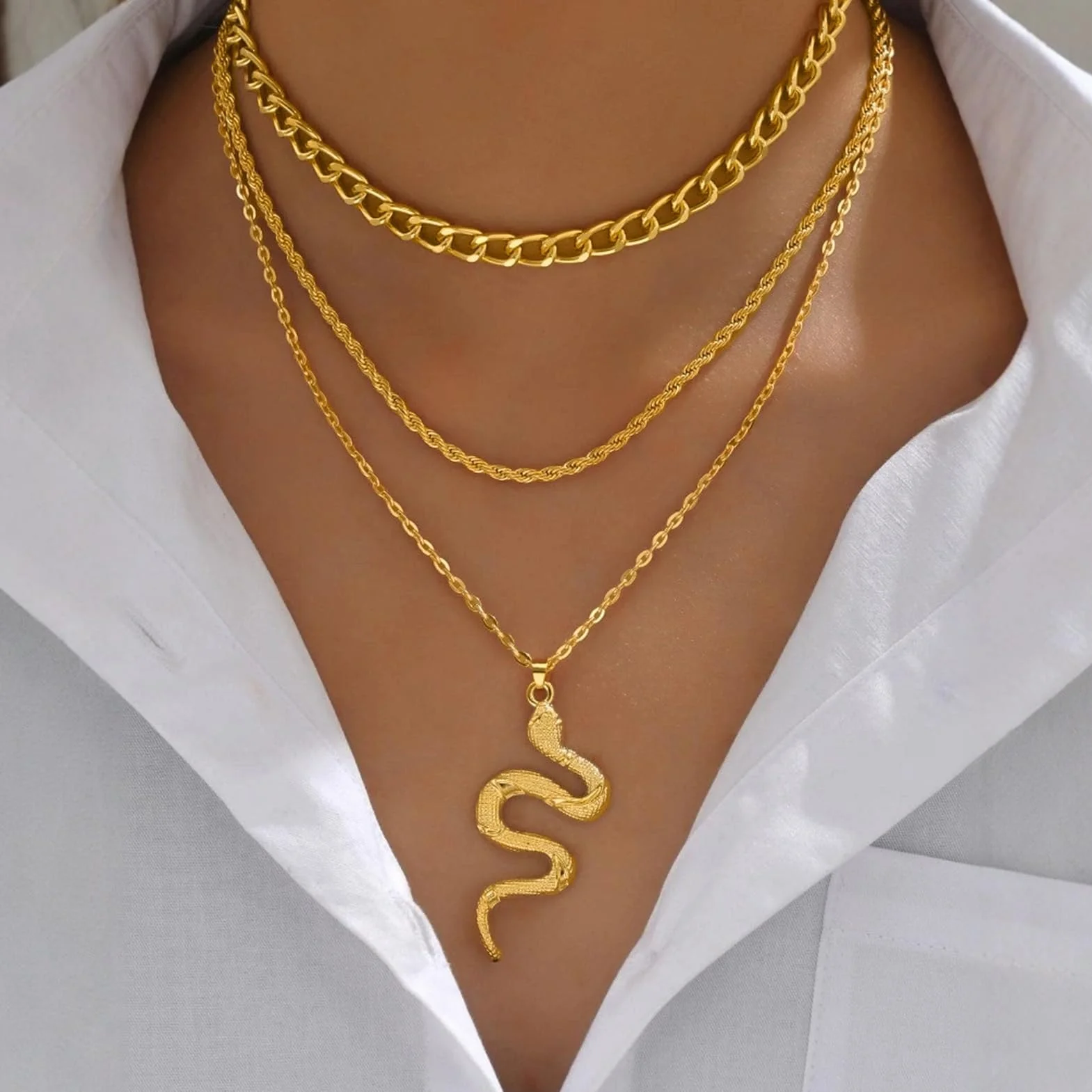 Meduza, opaska na głowę, kostium, meduza, złota opaska na głowę, naszyjnik, choker, łańcuszek na głowę, na karnawał, imprezę, kostium, akcesoria dla kobiet