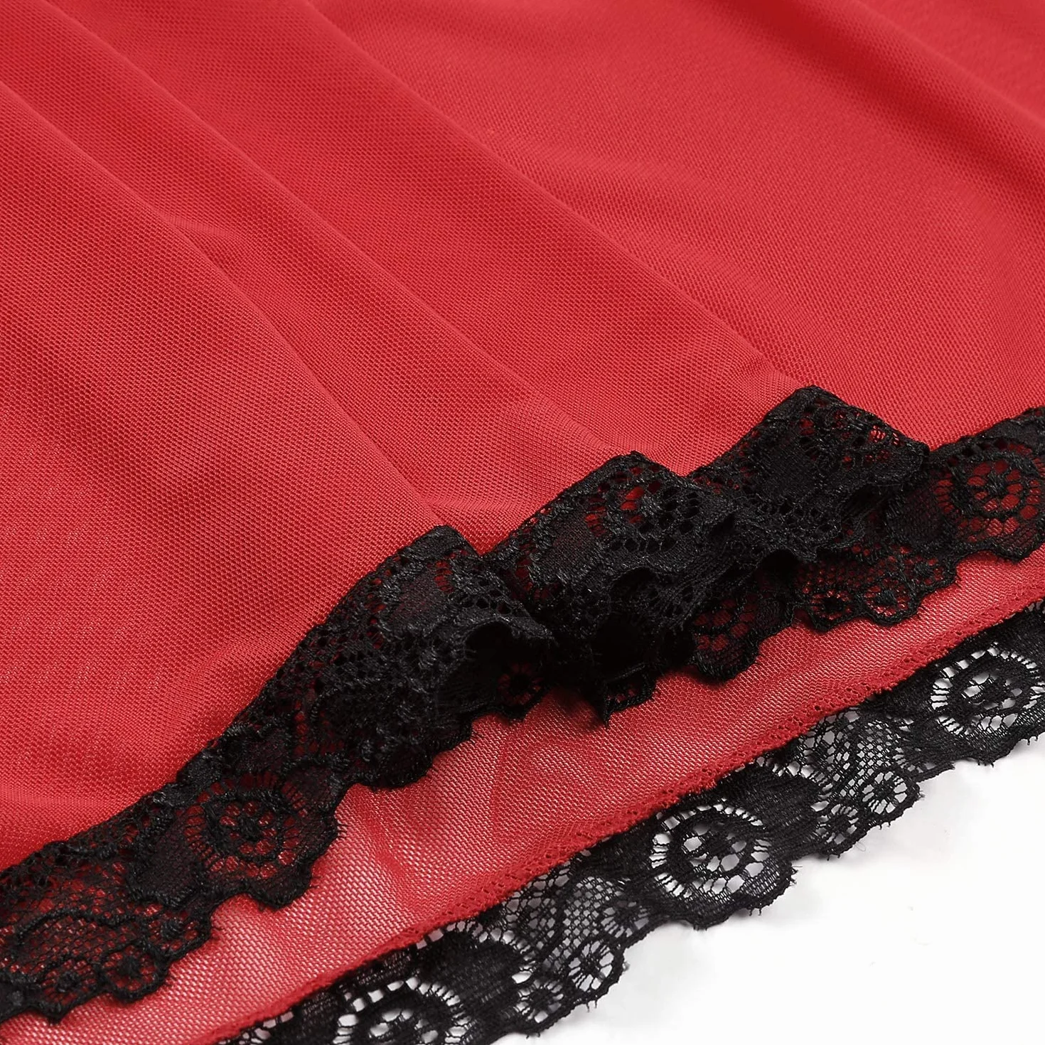 EVELIFE Damska seksowna sukienka babydoll plus size koronkowa bielizna babydoll koszulka bielizna nocna zestaw bielizny ze stringami