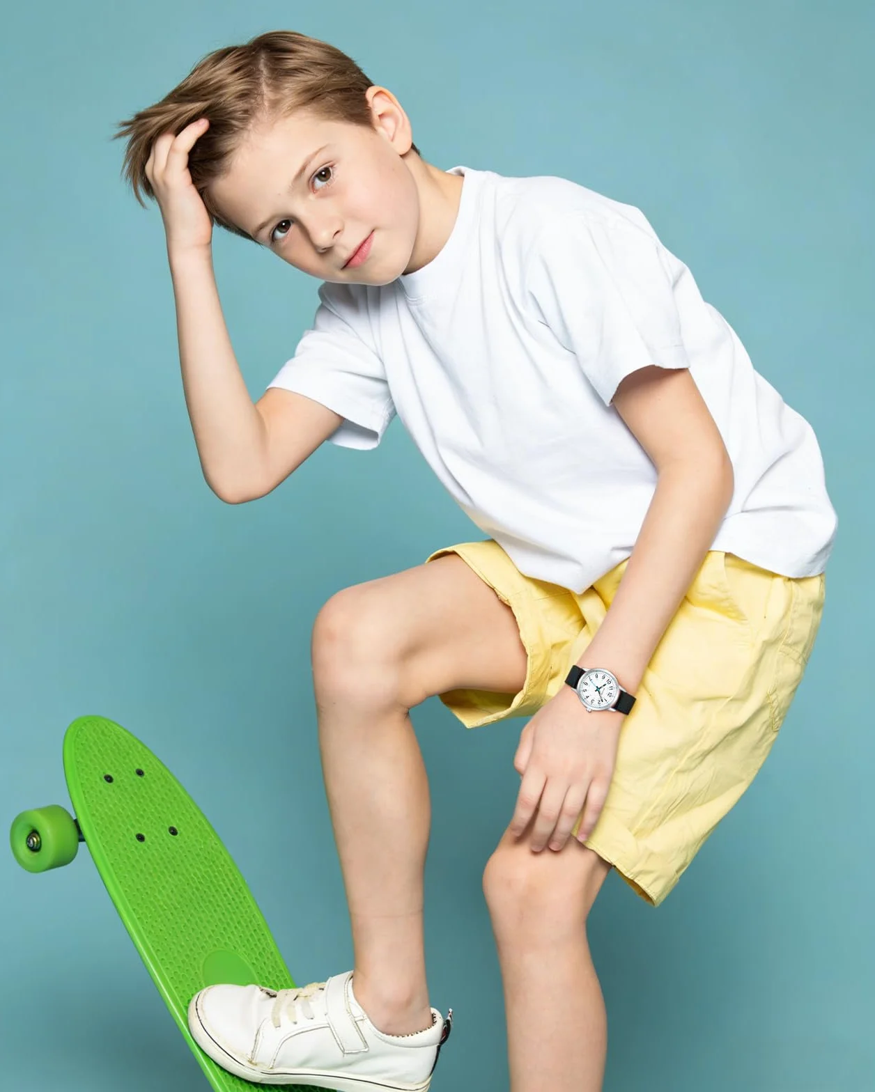 CIVO Zegarek dziecięcy dla chłopców i dziewczynek, zegarek na rękę: czarny, nylon, analogowy zegarek dla dzieci, łatwy do odczytania, świecący zegarek kwarcowy, prezent dla dzieci w wieku 7-14 lat,