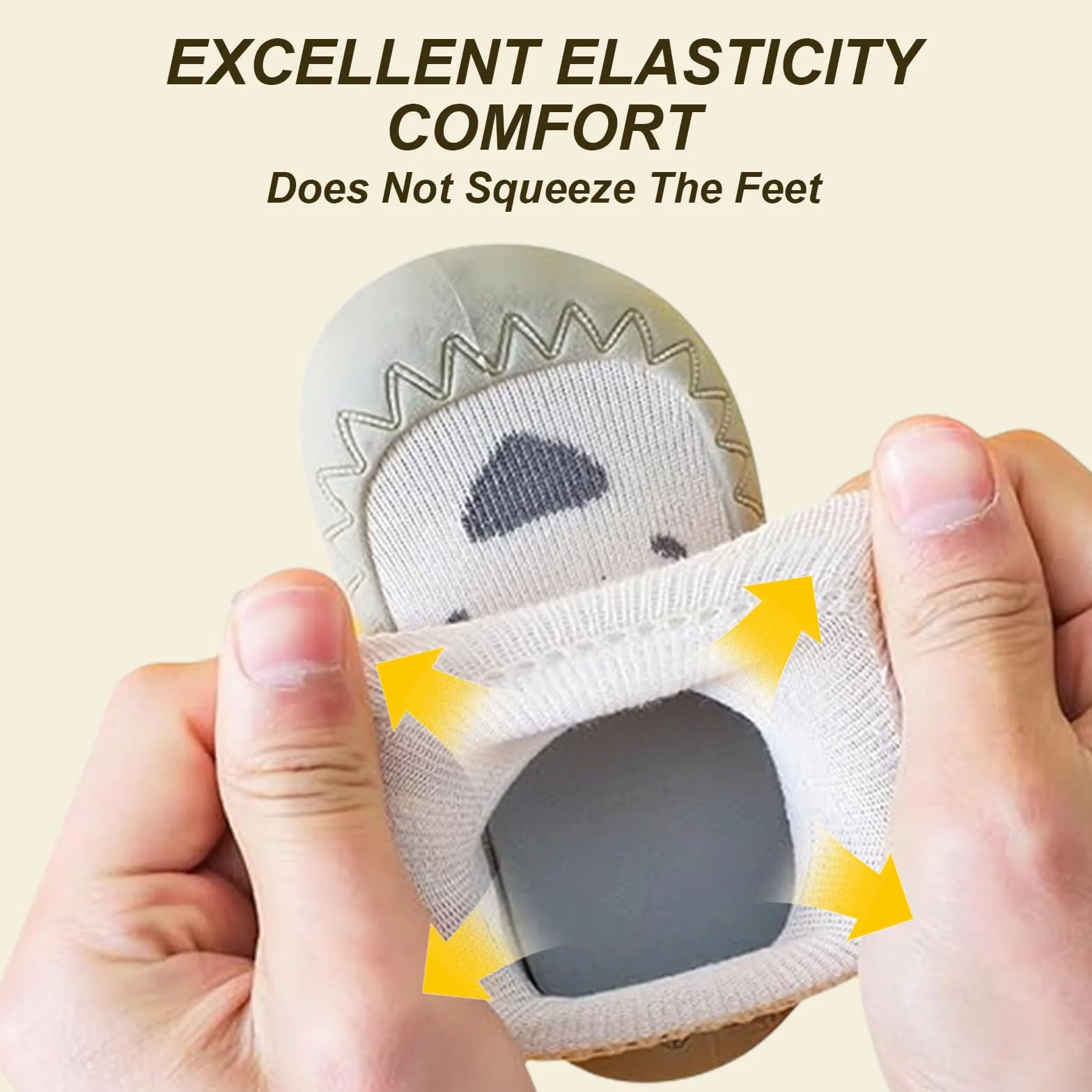 flintronic Buty do chodzenia dla niemowląt, oddychające, skarpety dla niemowląt, buty do pierwszego spaceru dla niemowląt, antypoślizgowe buty z miękką gumową podeszwą