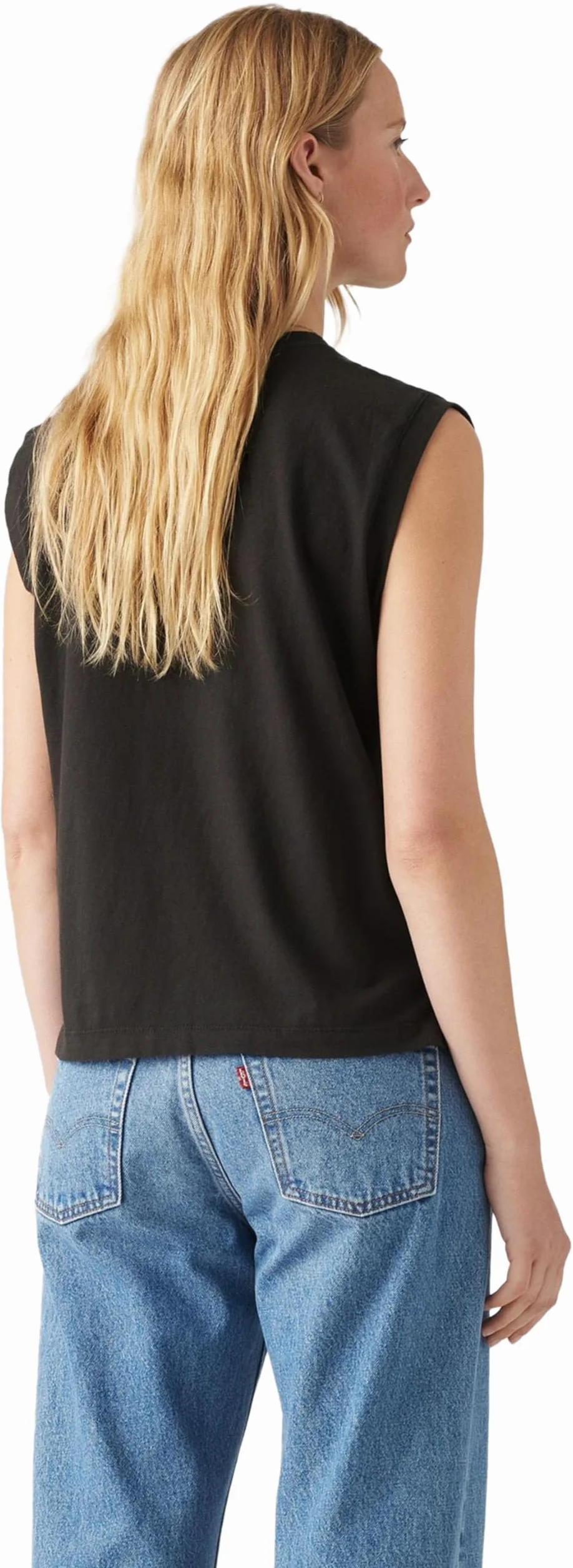 Levi's Boxy Tank T-shirt damski, Caviar, L